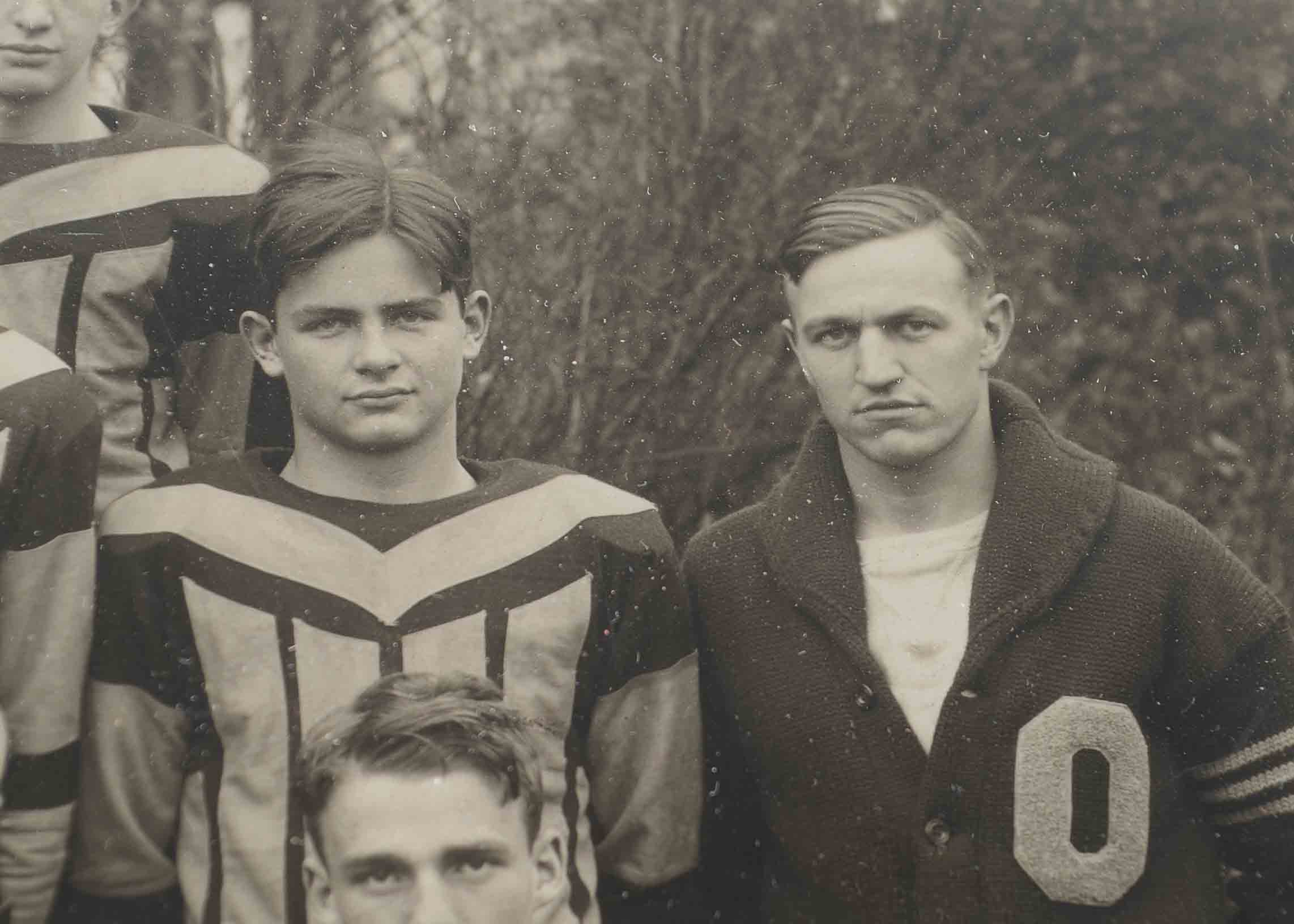 Vintage 1920s Football Photo Columbus Academy 