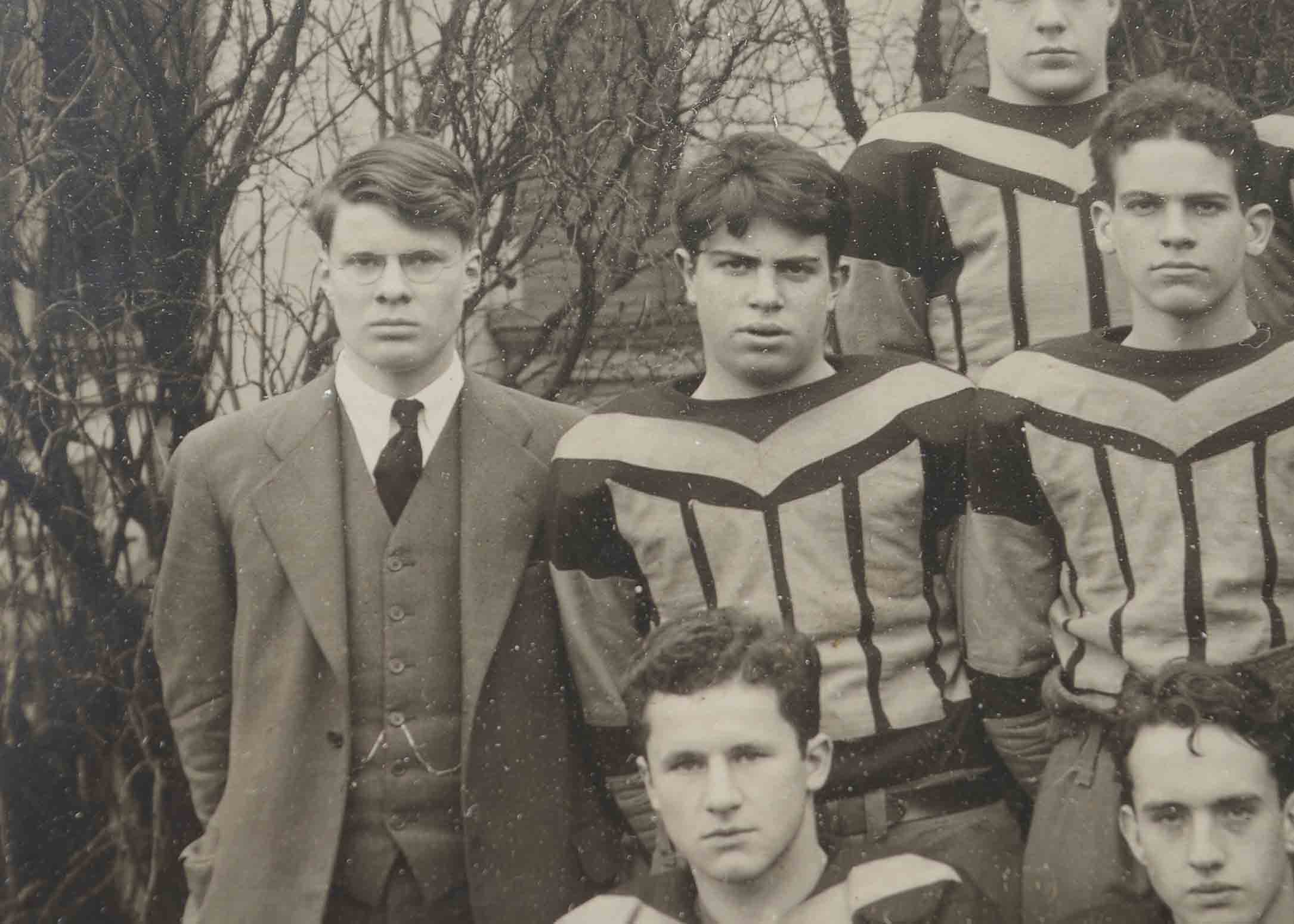 Vintage 1920s Football Photo Columbus Academy 