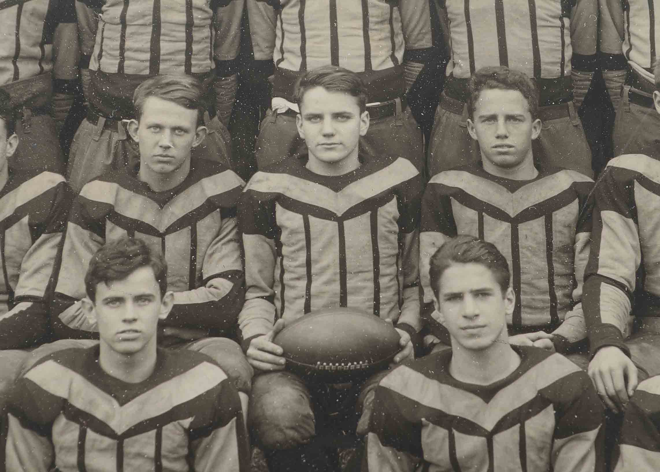 Vintage 1920s Football Photo Columbus Academy 