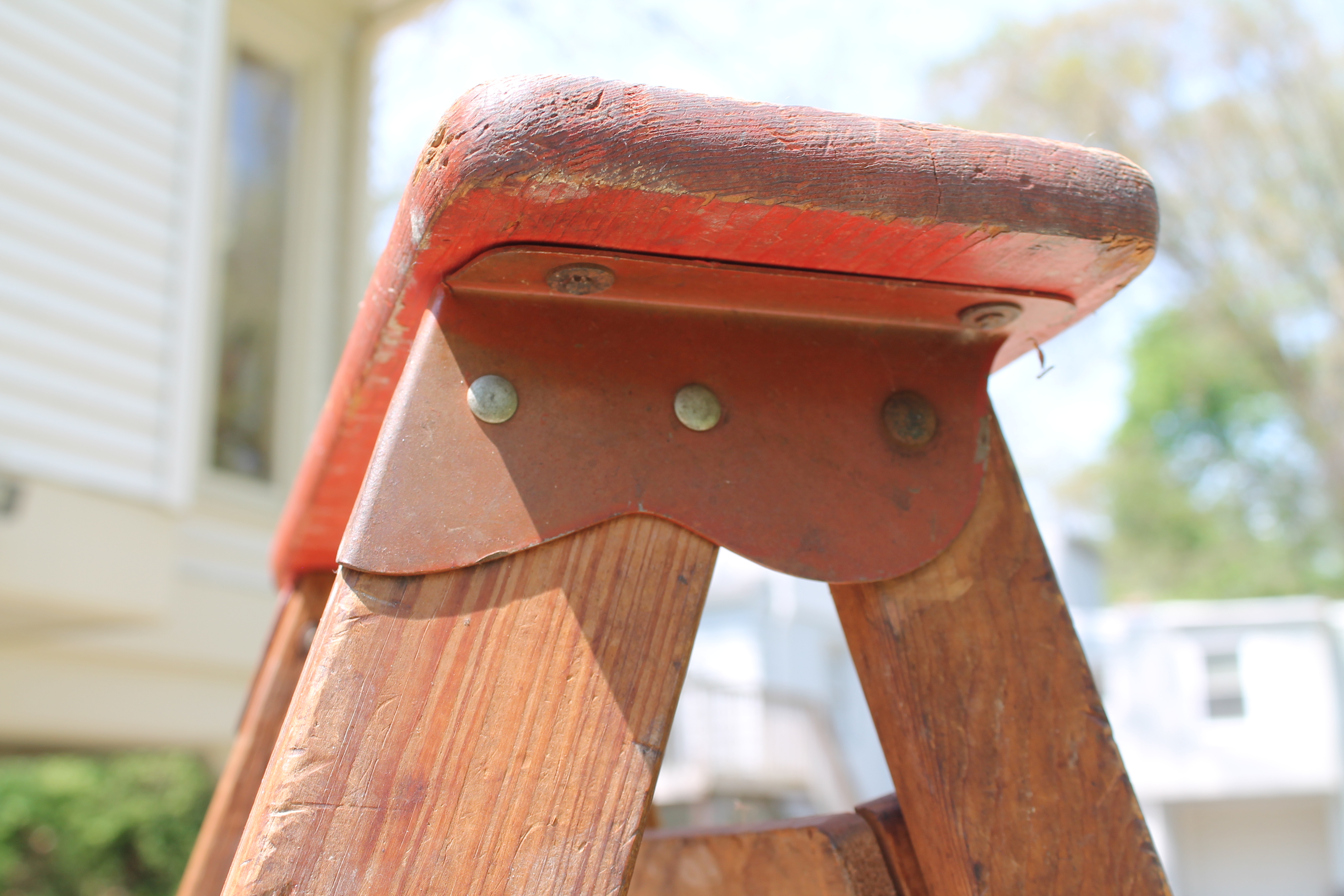 Wooden Five Step Ladder