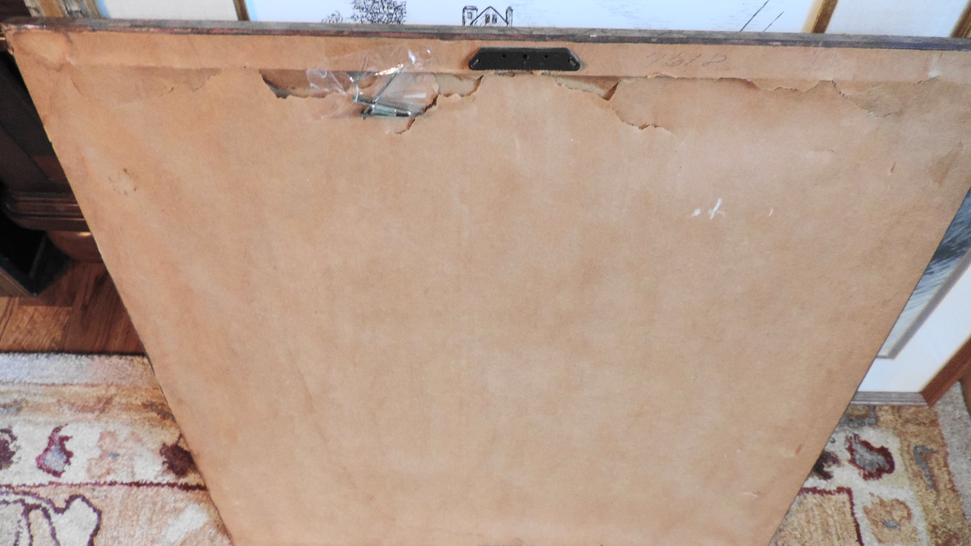 Asian Art Piece in a Shadowbox Frame