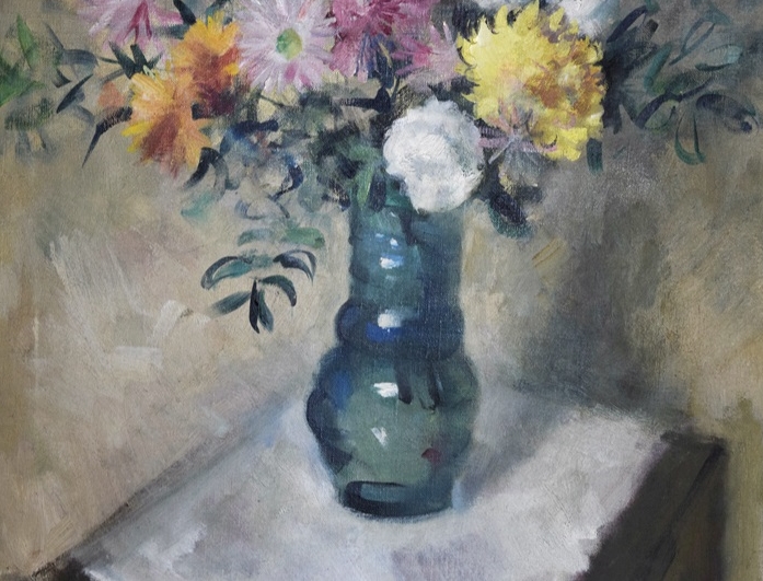 An Original Floral Painting by William E. Gebhardt