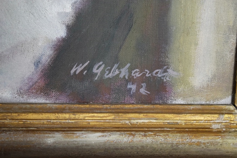 An Original Floral Painting by William E. Gebhardt