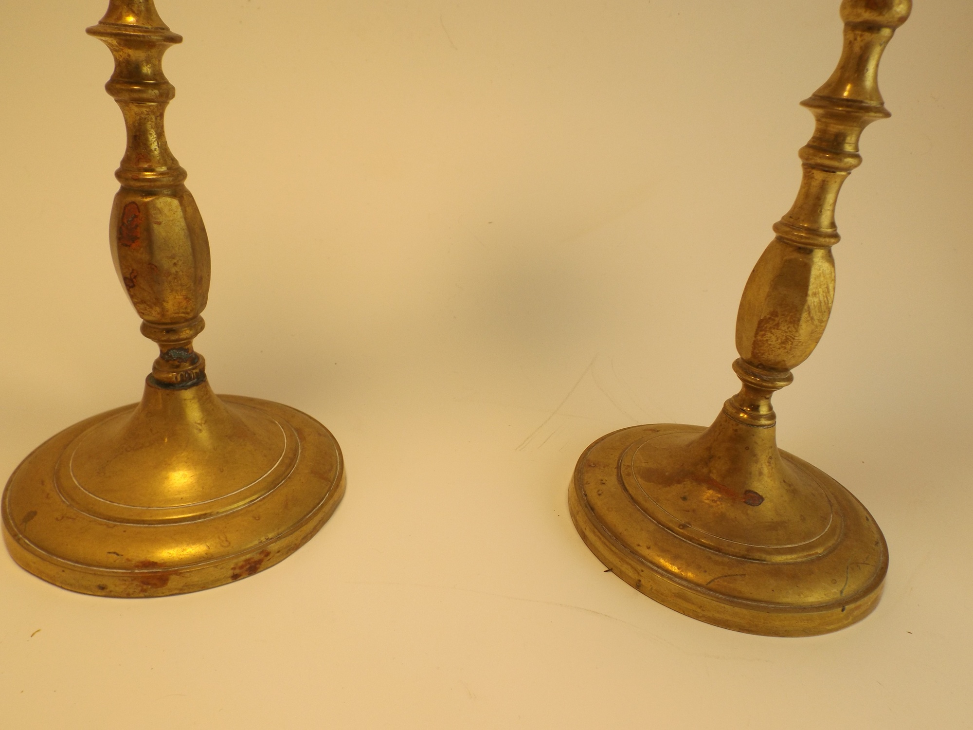 Pair of Brass Candelabra