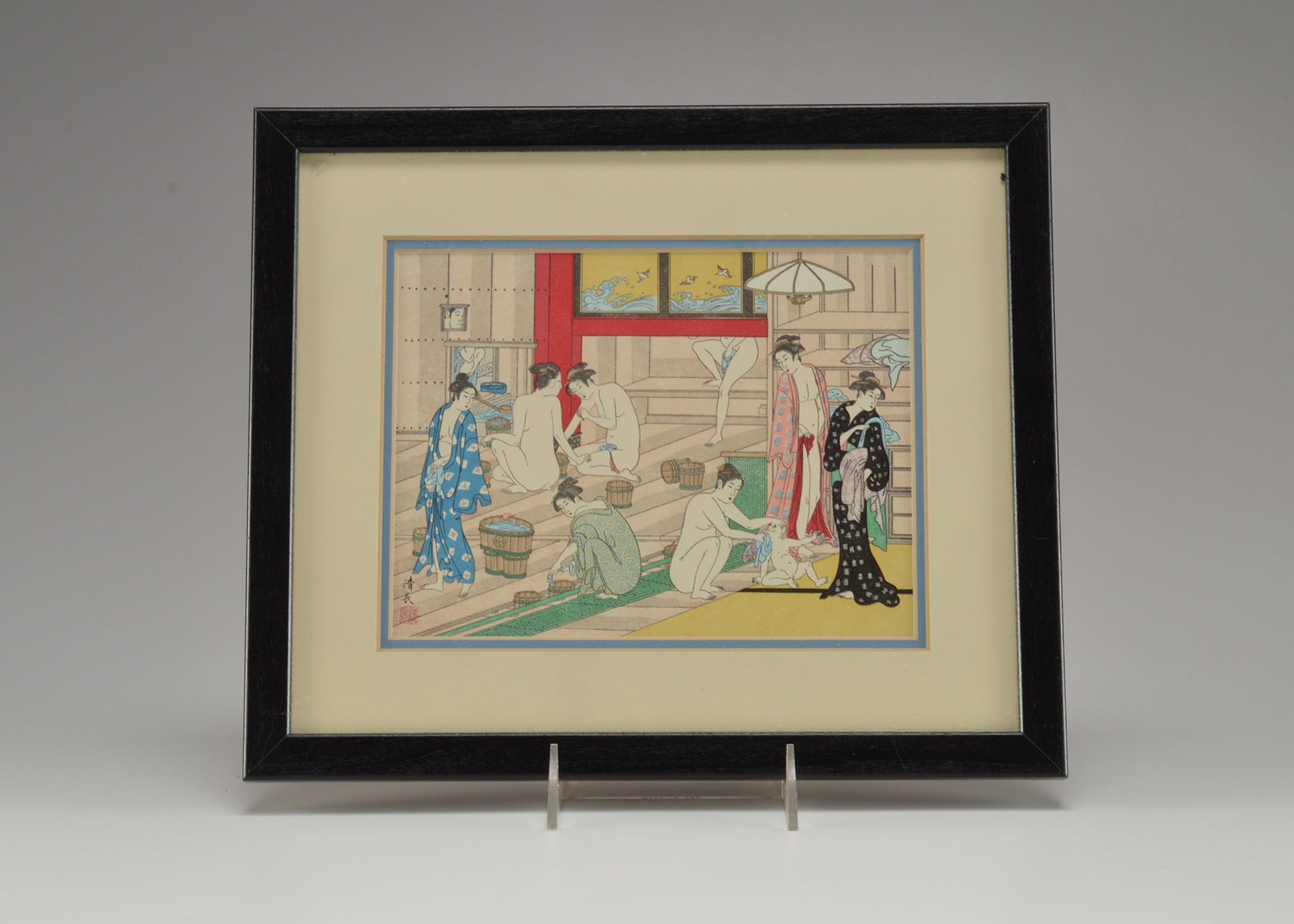 Kiyonaga Torii Japanese Woodcut Reproduction 