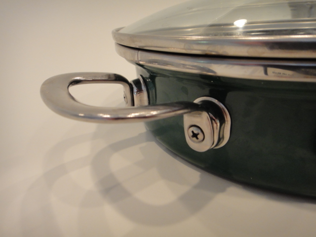 Chantal Pan with Handle in Green