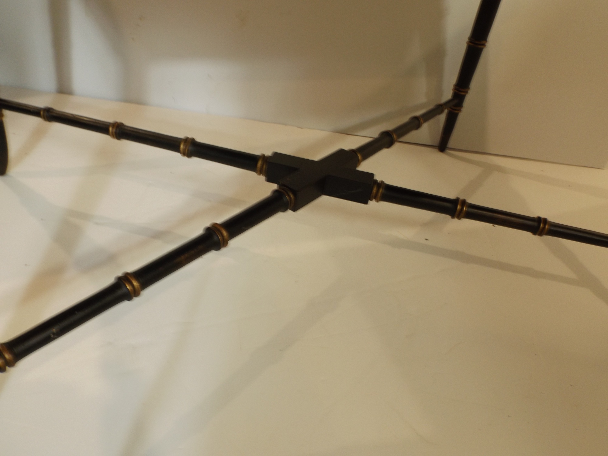 Black Lacquered Chinoiserie Cocktail Table