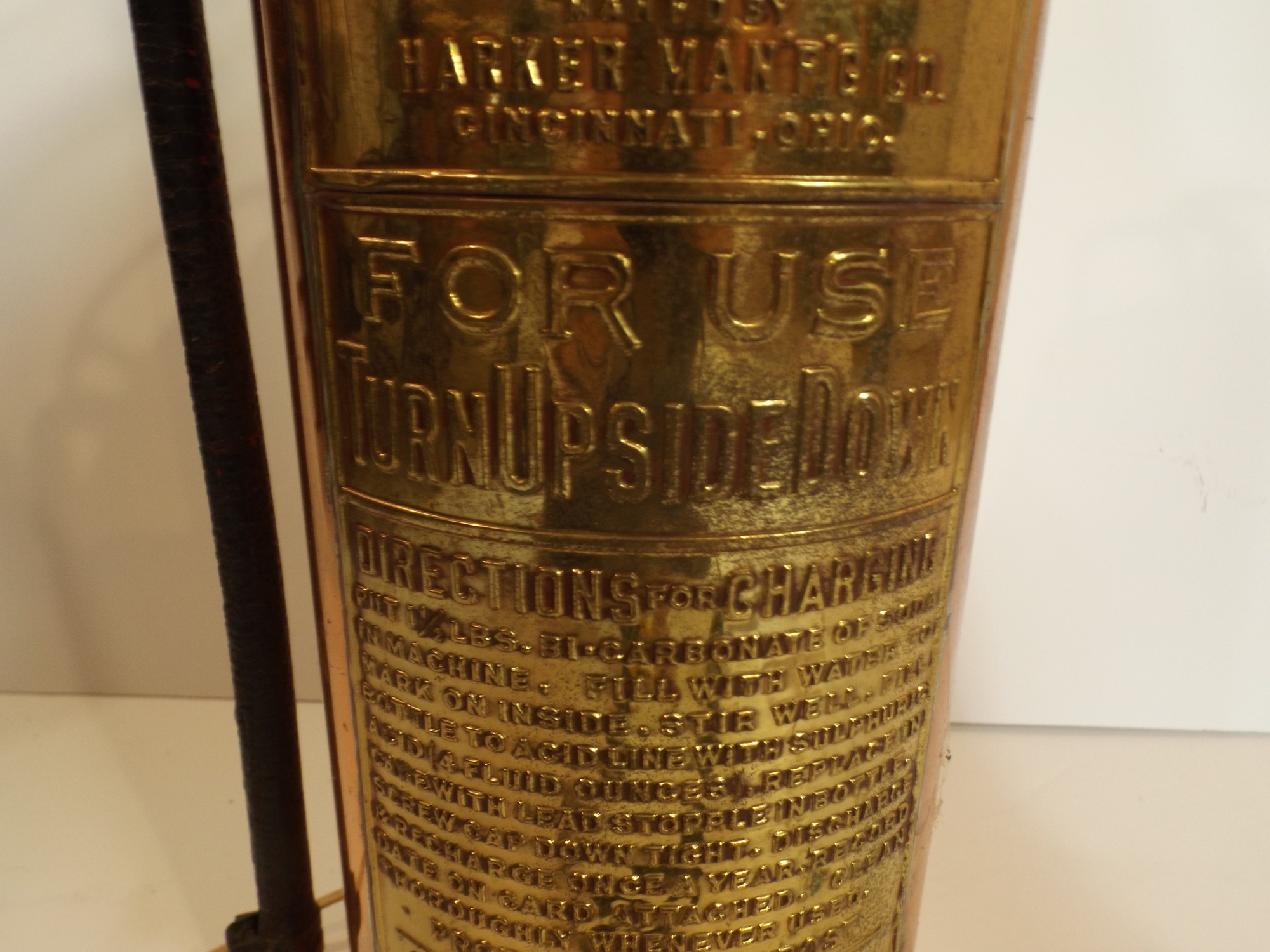 Repurposed Copper Fire Extinguisher Lamp