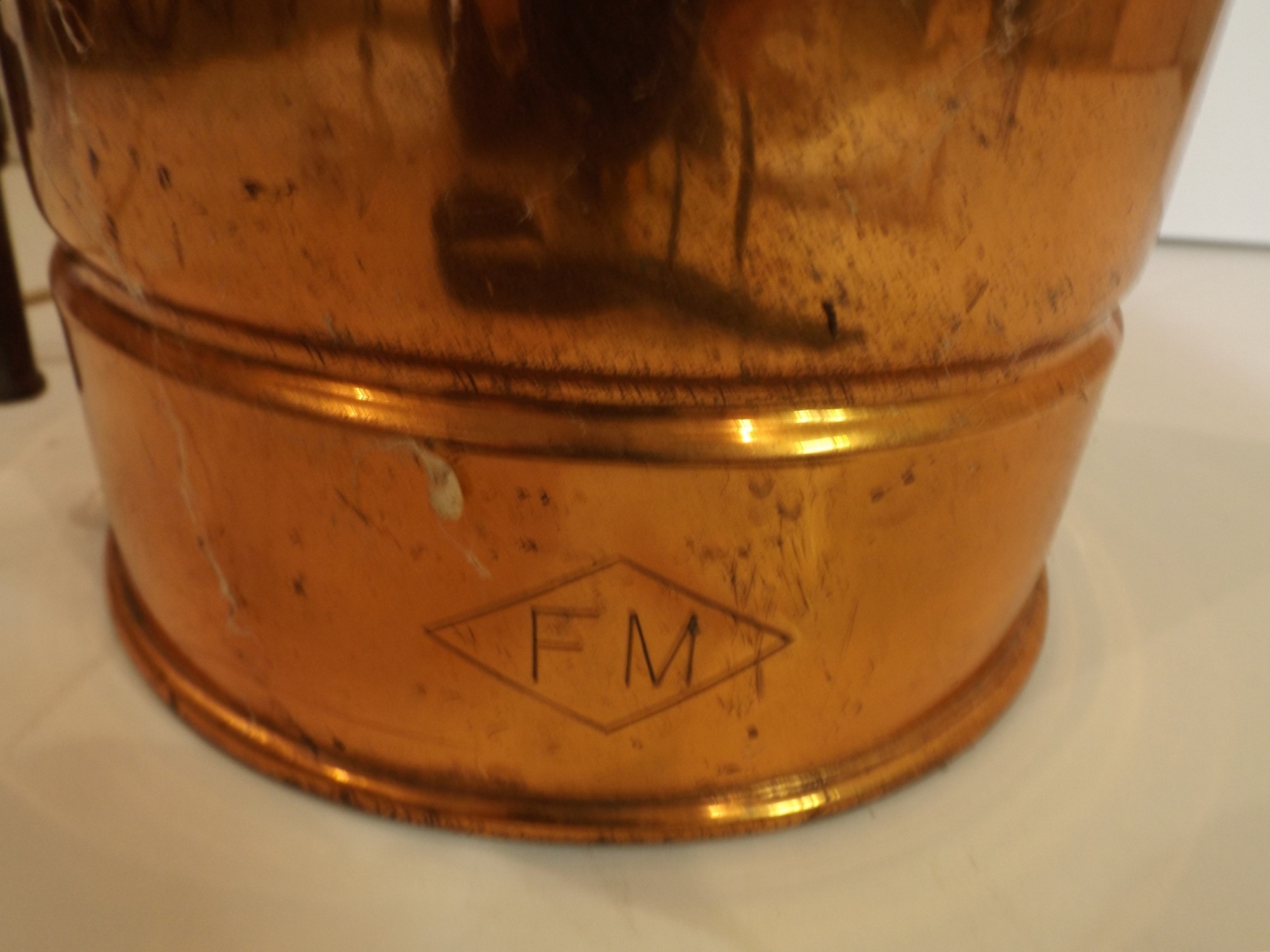 Repurposed Copper Fire Extinguisher Lamp