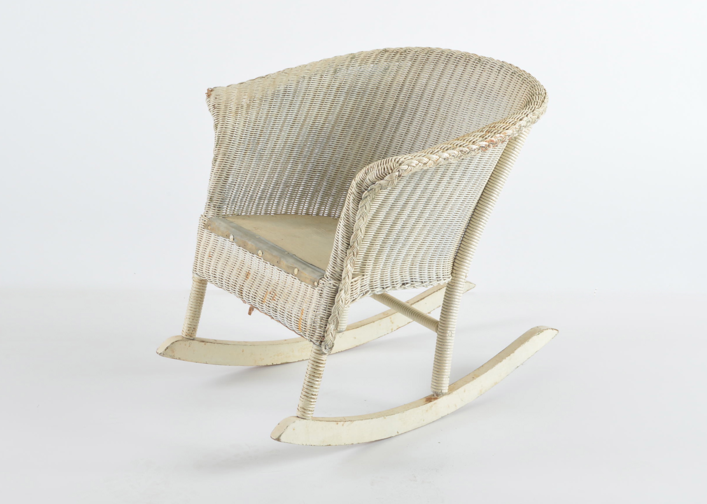 Vintage Child's Wicker Rocking Chair