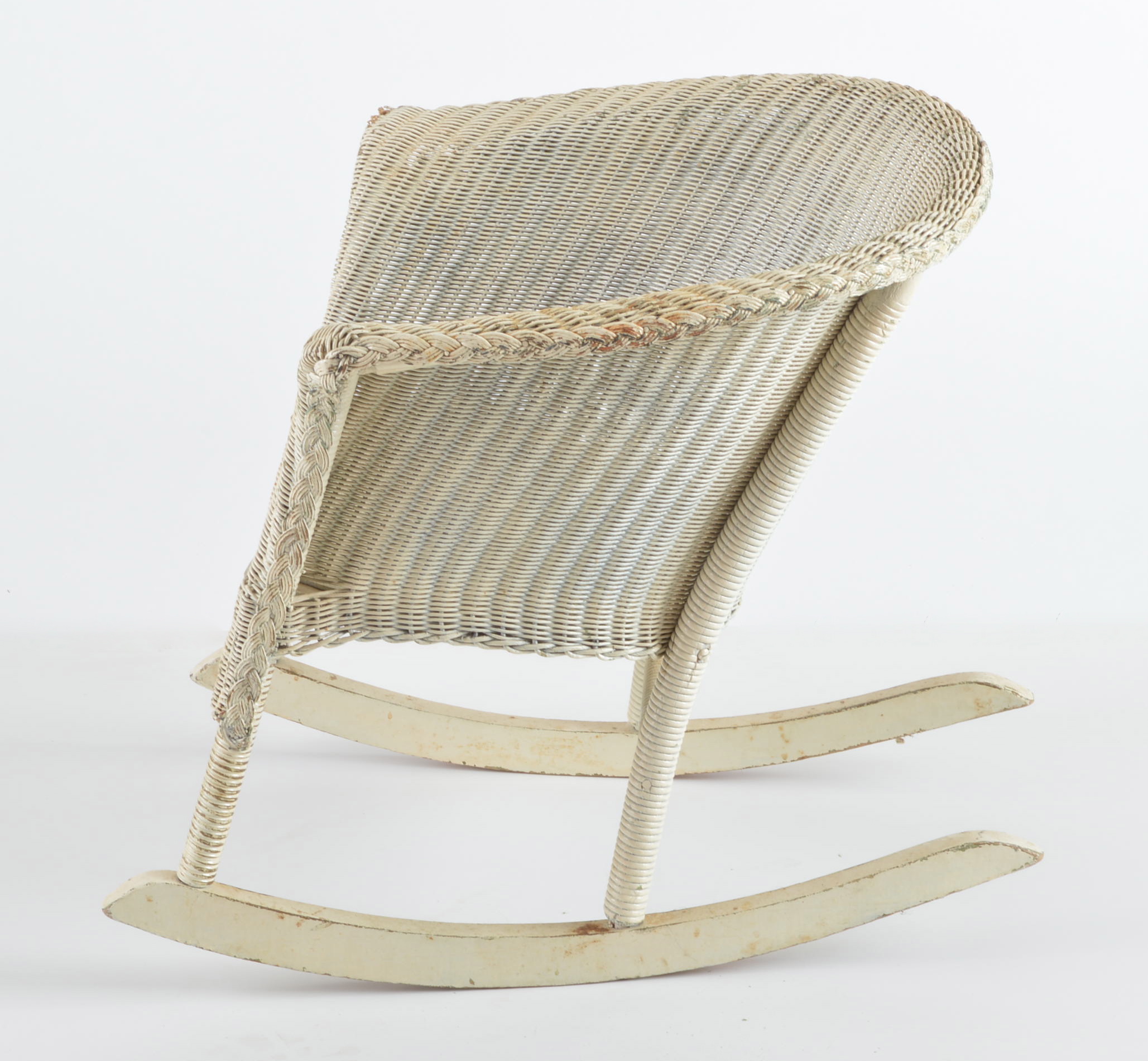 Vintage Child's Wicker Rocking Chair