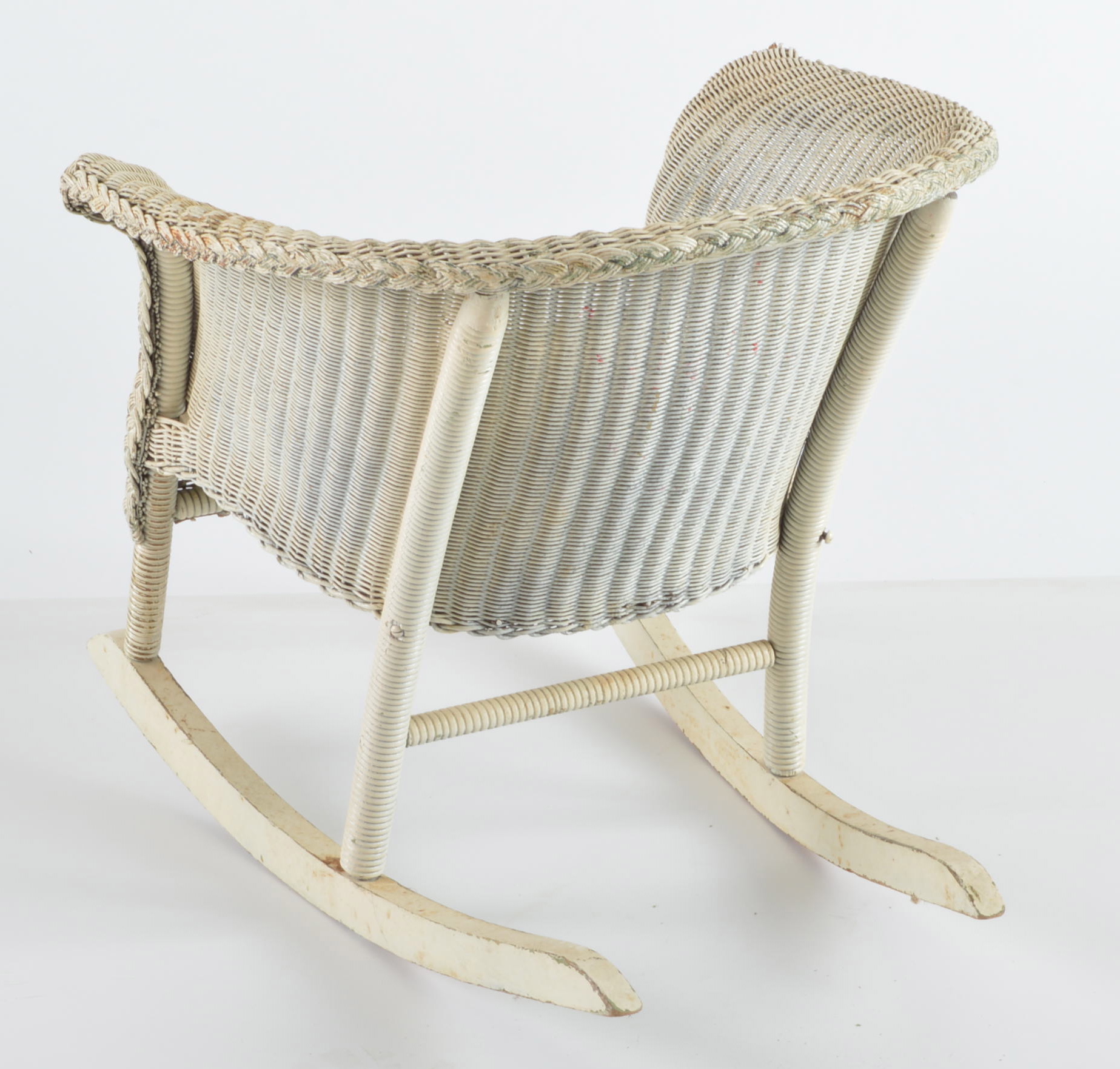 Vintage Child's Wicker Rocking Chair