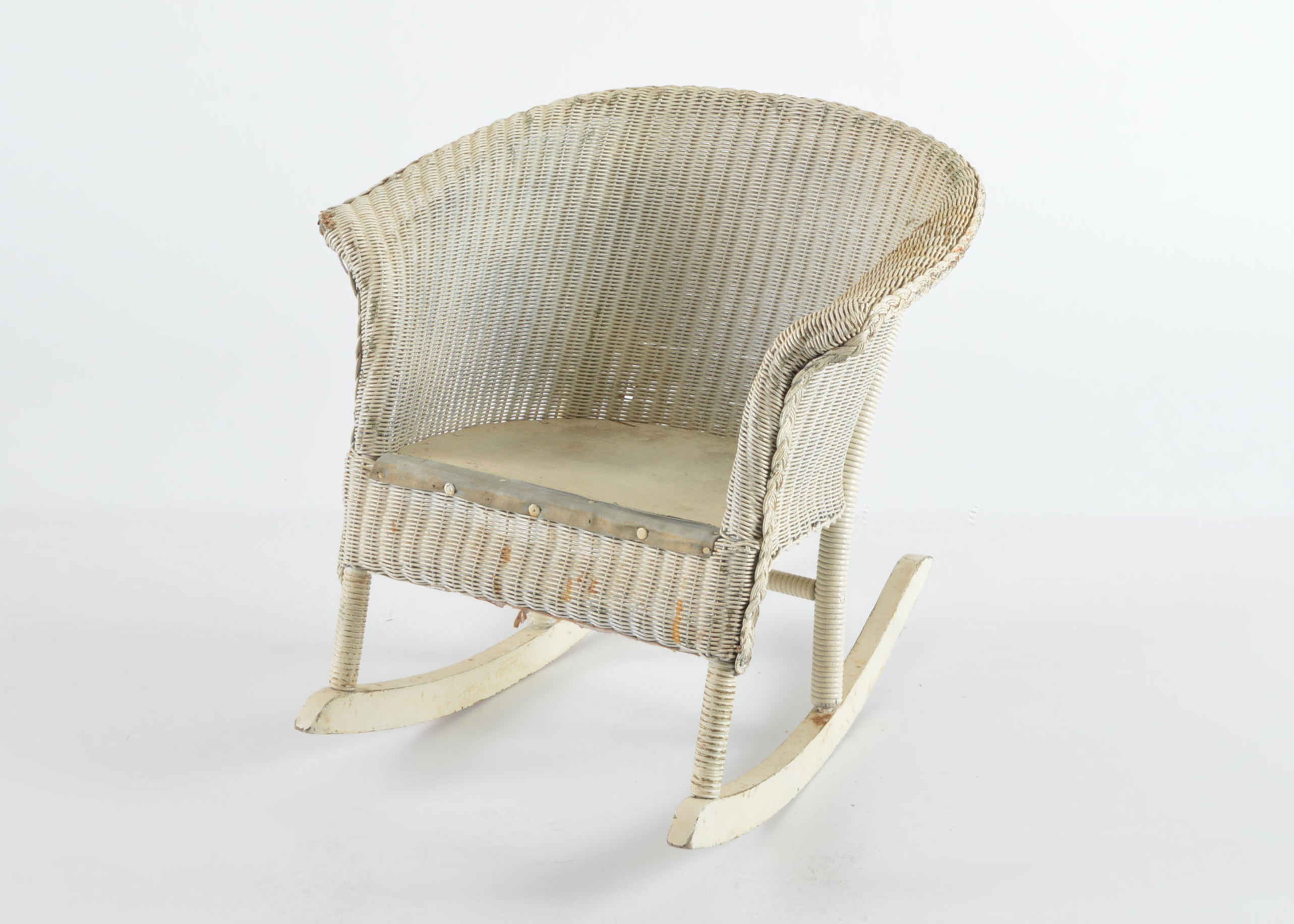 Vintage Child's Wicker Rocking Chair