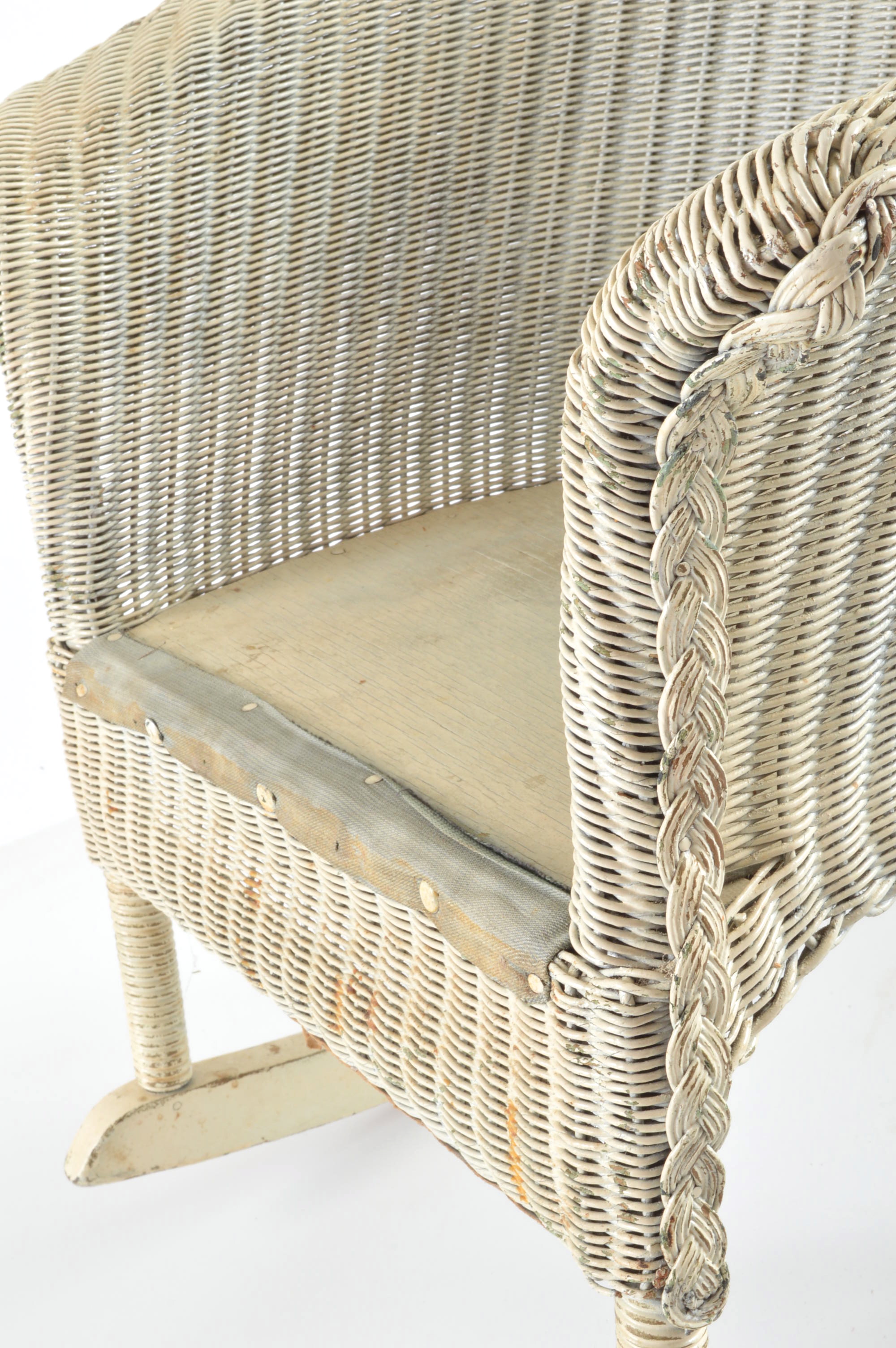 Vintage Child's Wicker Rocking Chair