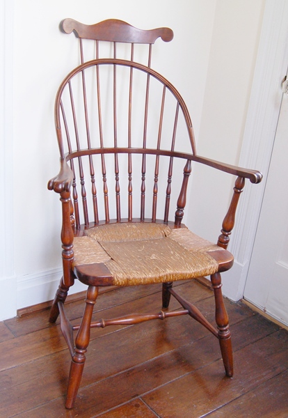 Antique Sack-Back with Comb Windsor Armchair