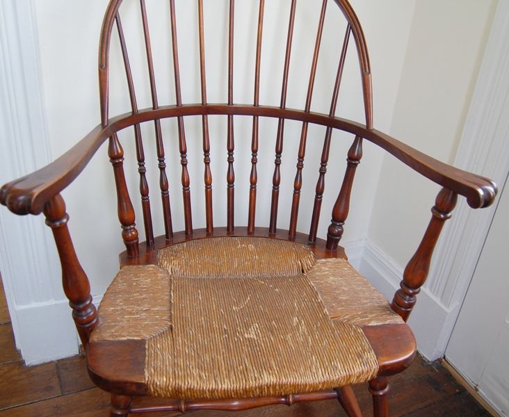 Antique Sack-Back with Comb Windsor Armchair
