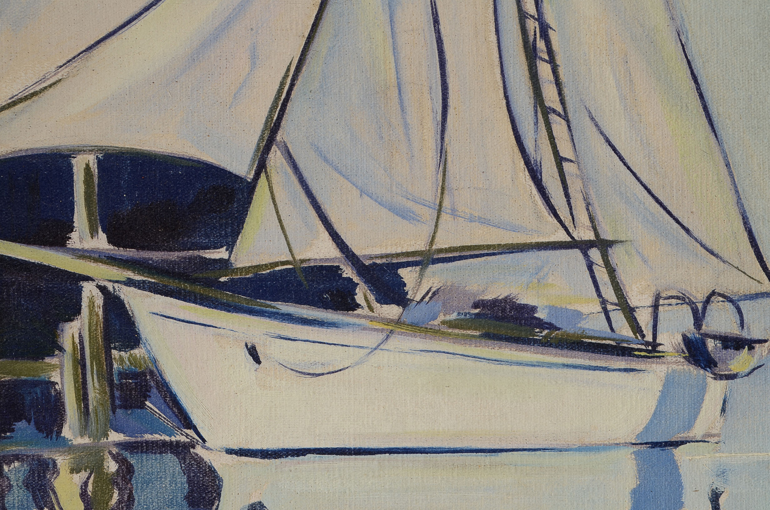 Original Robert Bliss Oil on Canvas Painting 