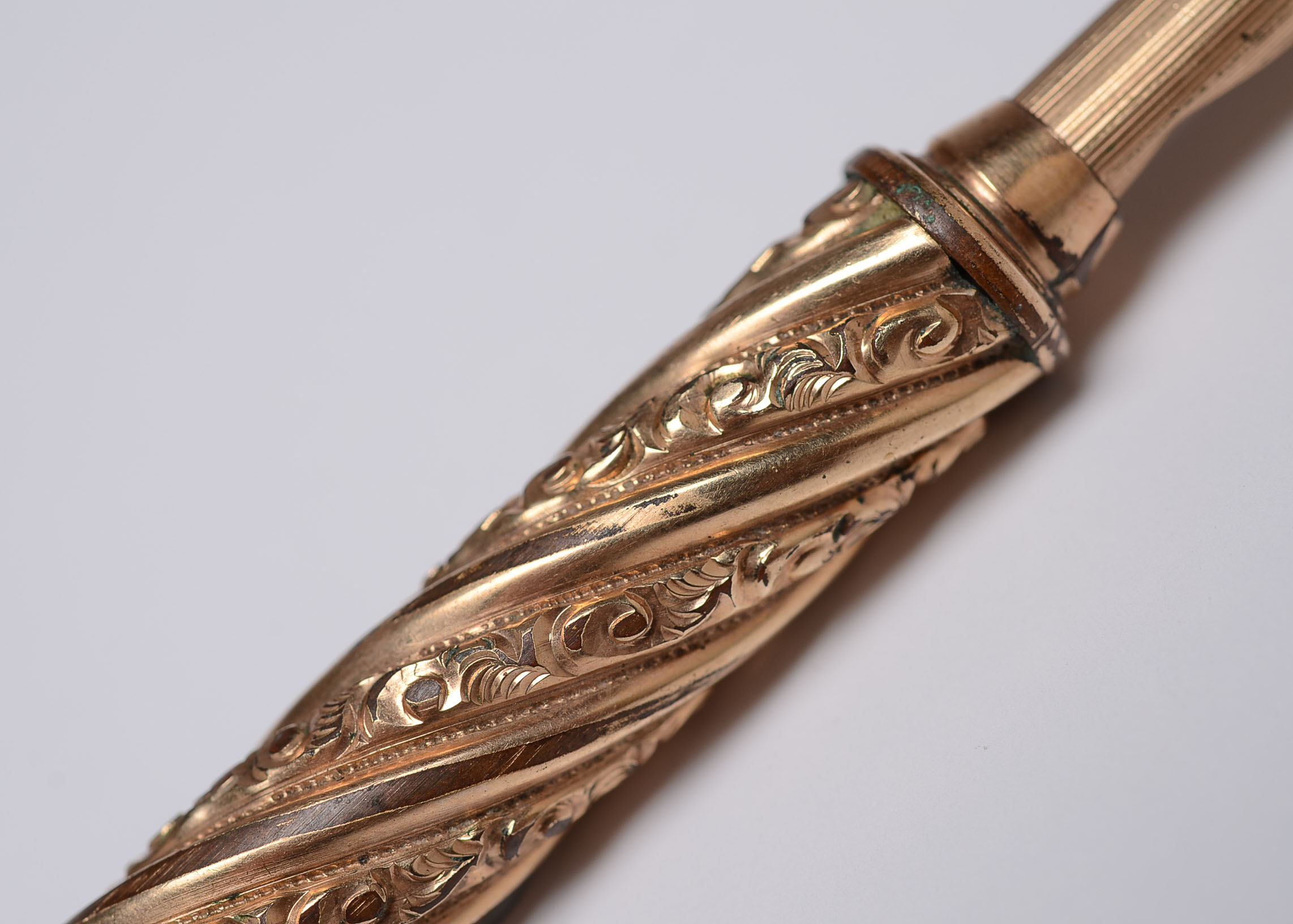 Antique Gold Plated Victorian Fountain Pen