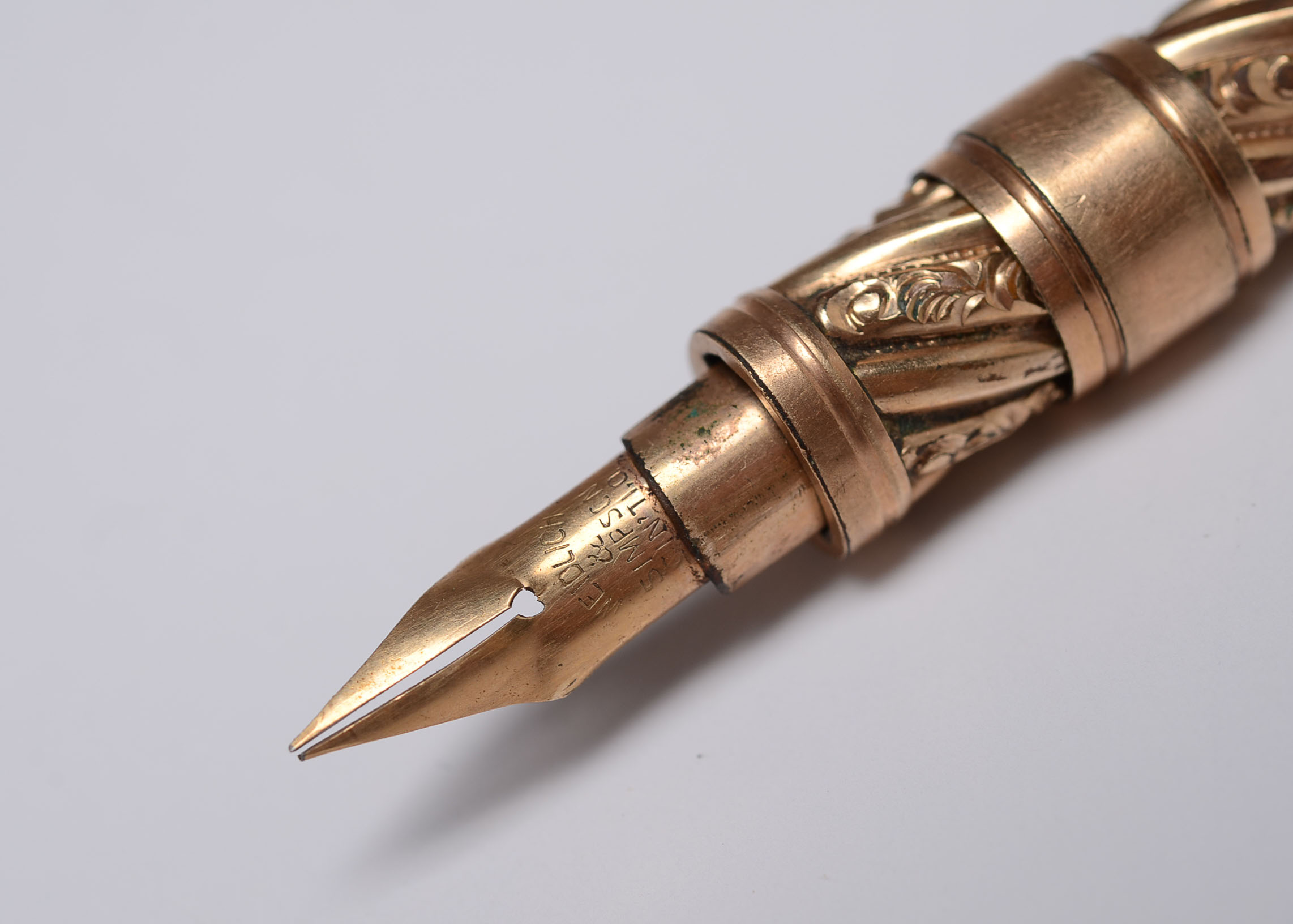 Antique Gold Plated Victorian Fountain Pen