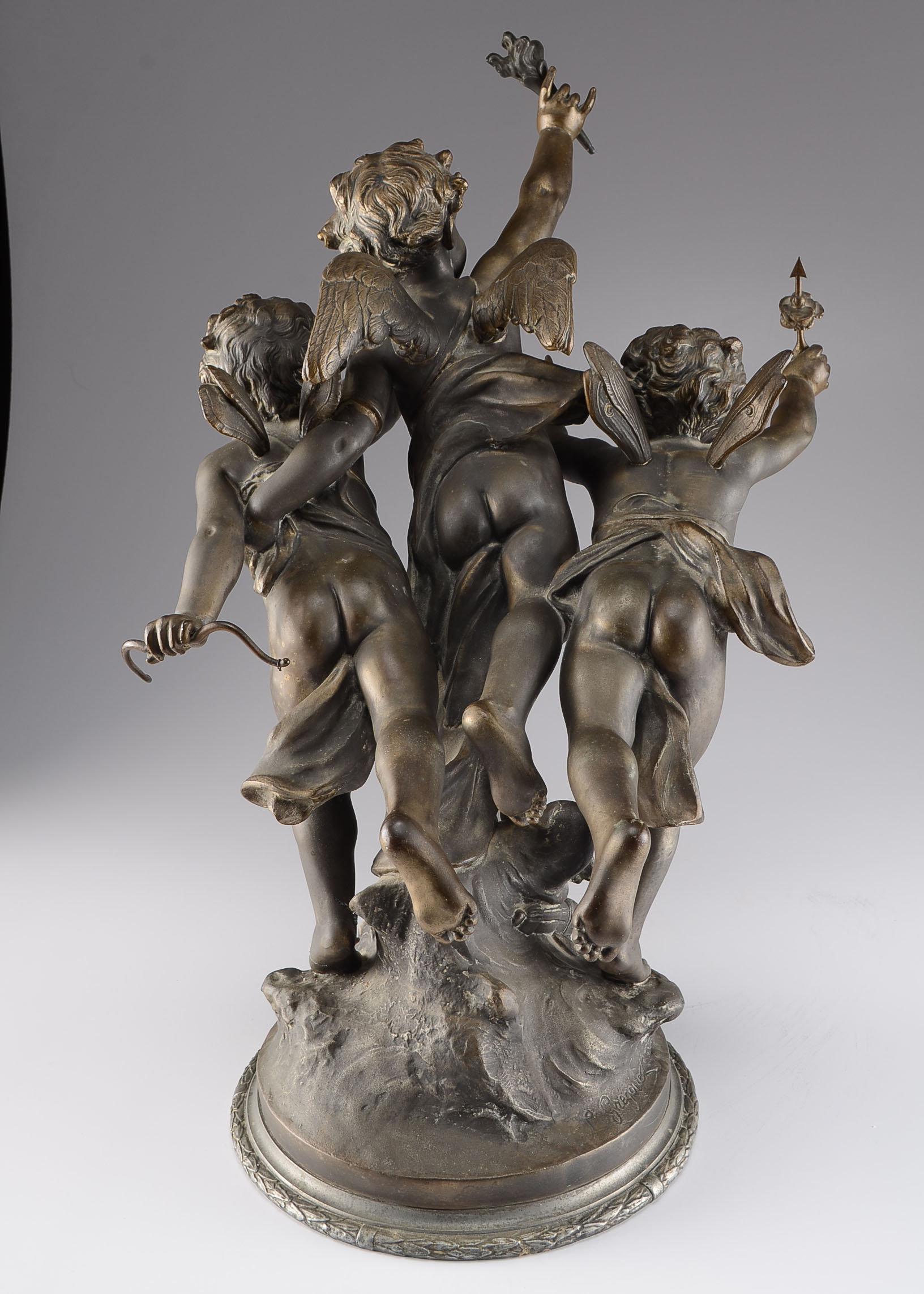 Jean Louis Gregoire, 1840-1890, France, "Love's Victory" Statue