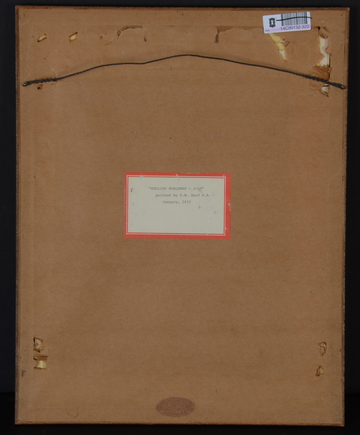 Original Watercolor "English Nobleman in 1688" by E.M. Ward R.A.