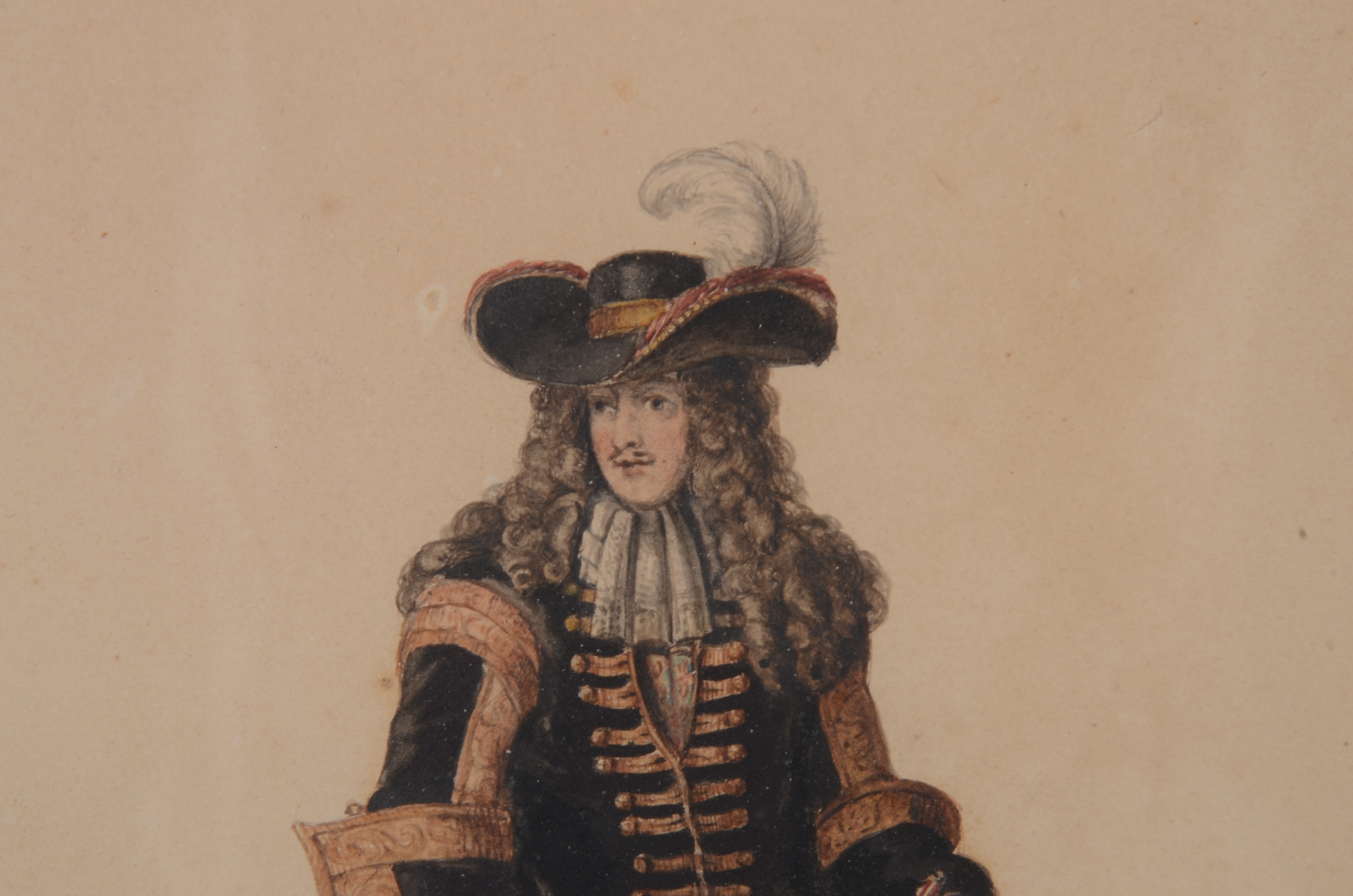 Original Watercolor "English Nobleman in 1688" by E.M. Ward R.A.