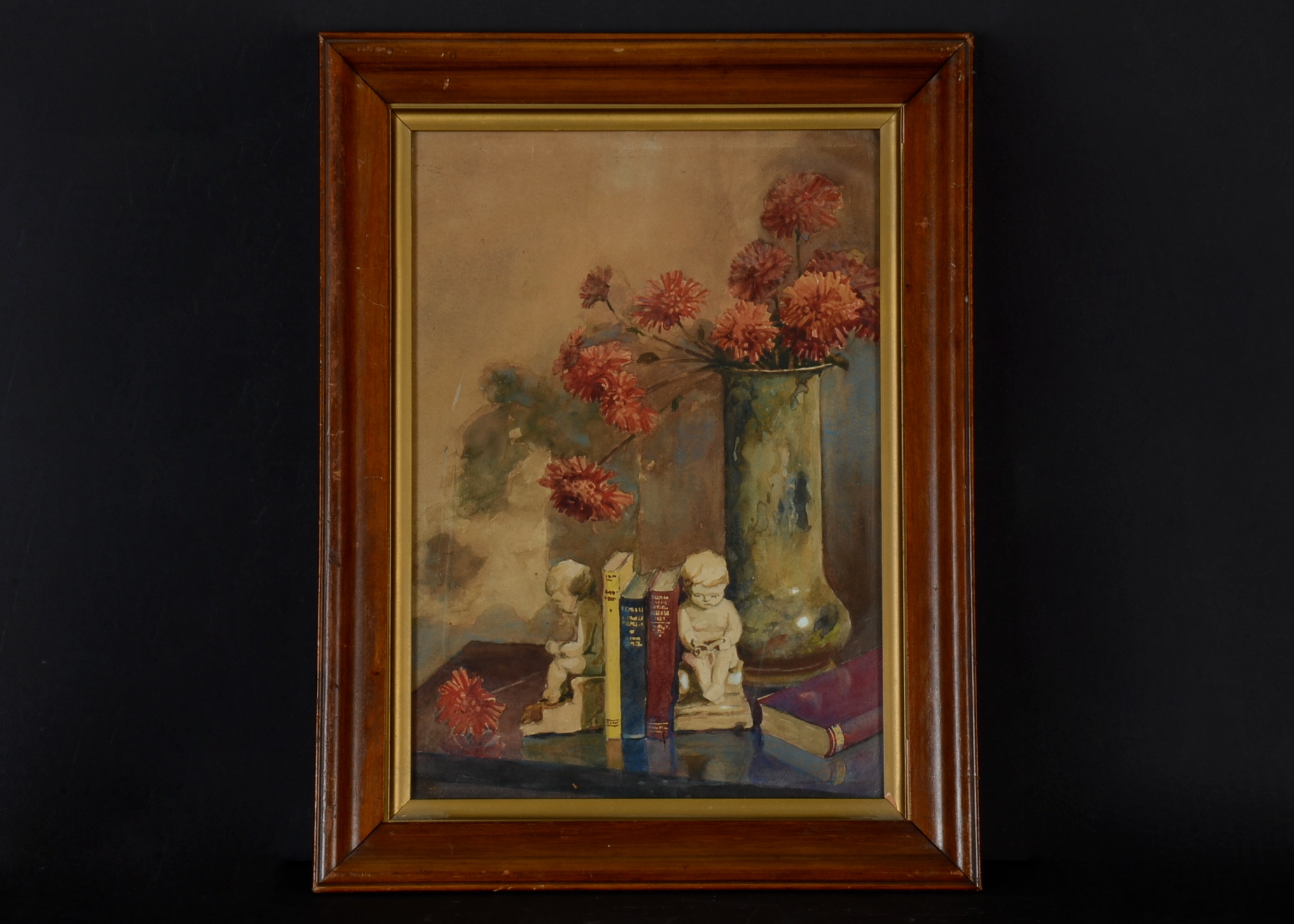 Original Watercolor "Still Life on Desk" by Harriet Kirkpatrick