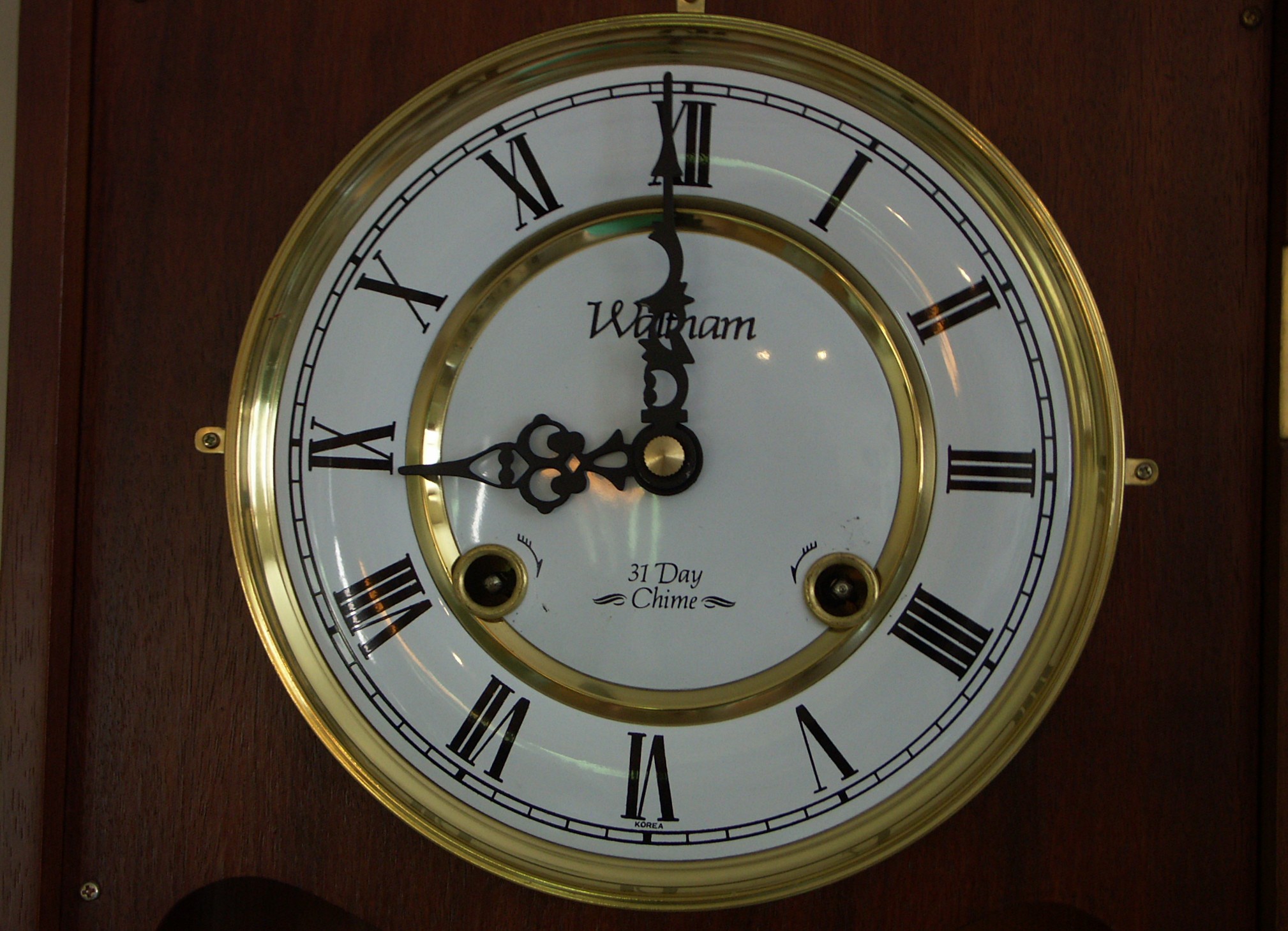 Waltham 31 Day Wall Clock