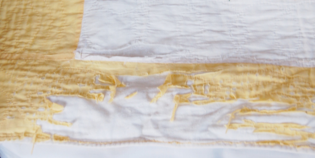 Yellow and White Quilt