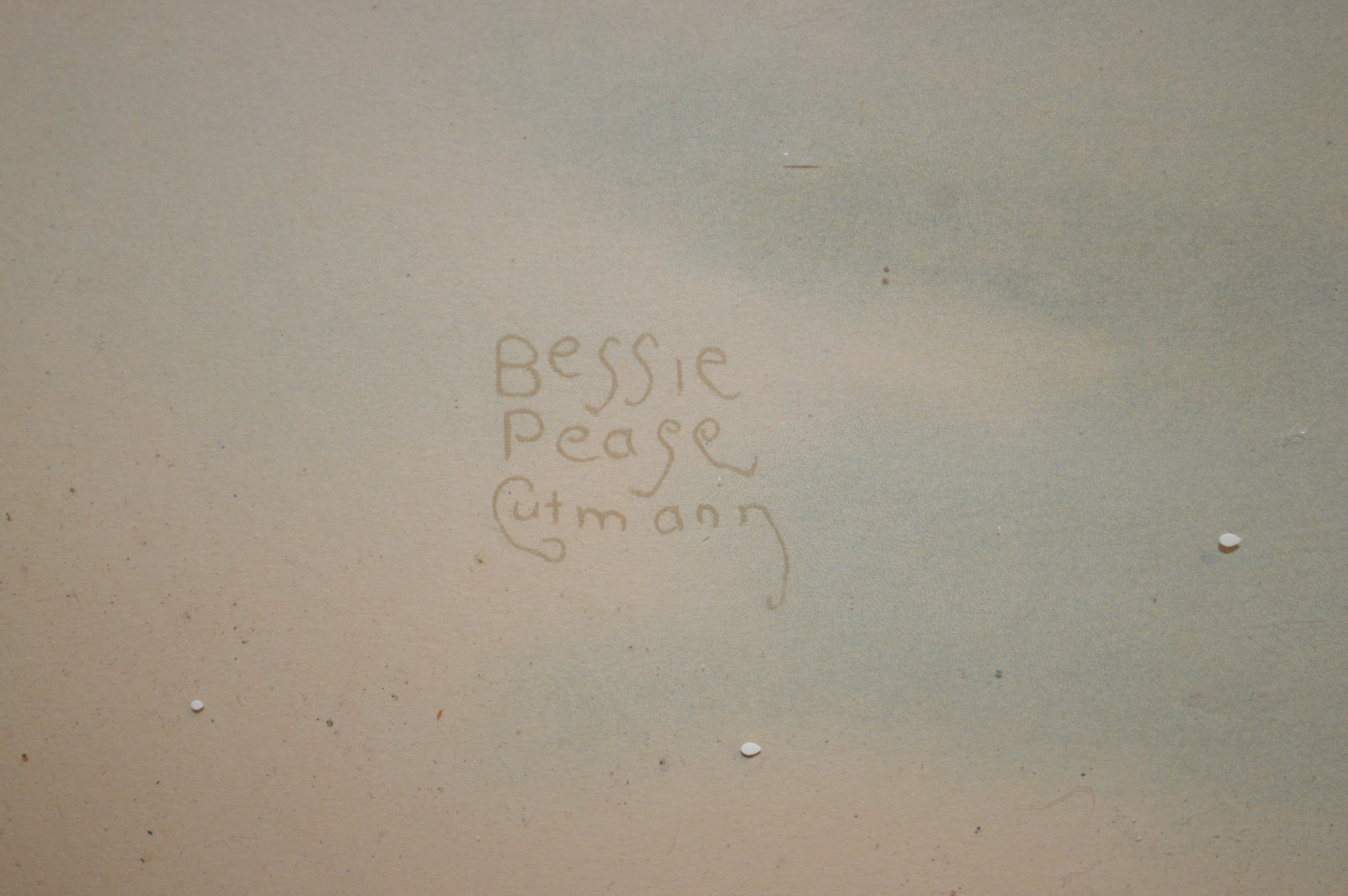 Antique Original Bessie Pease Gutmann Framed Baby Prints