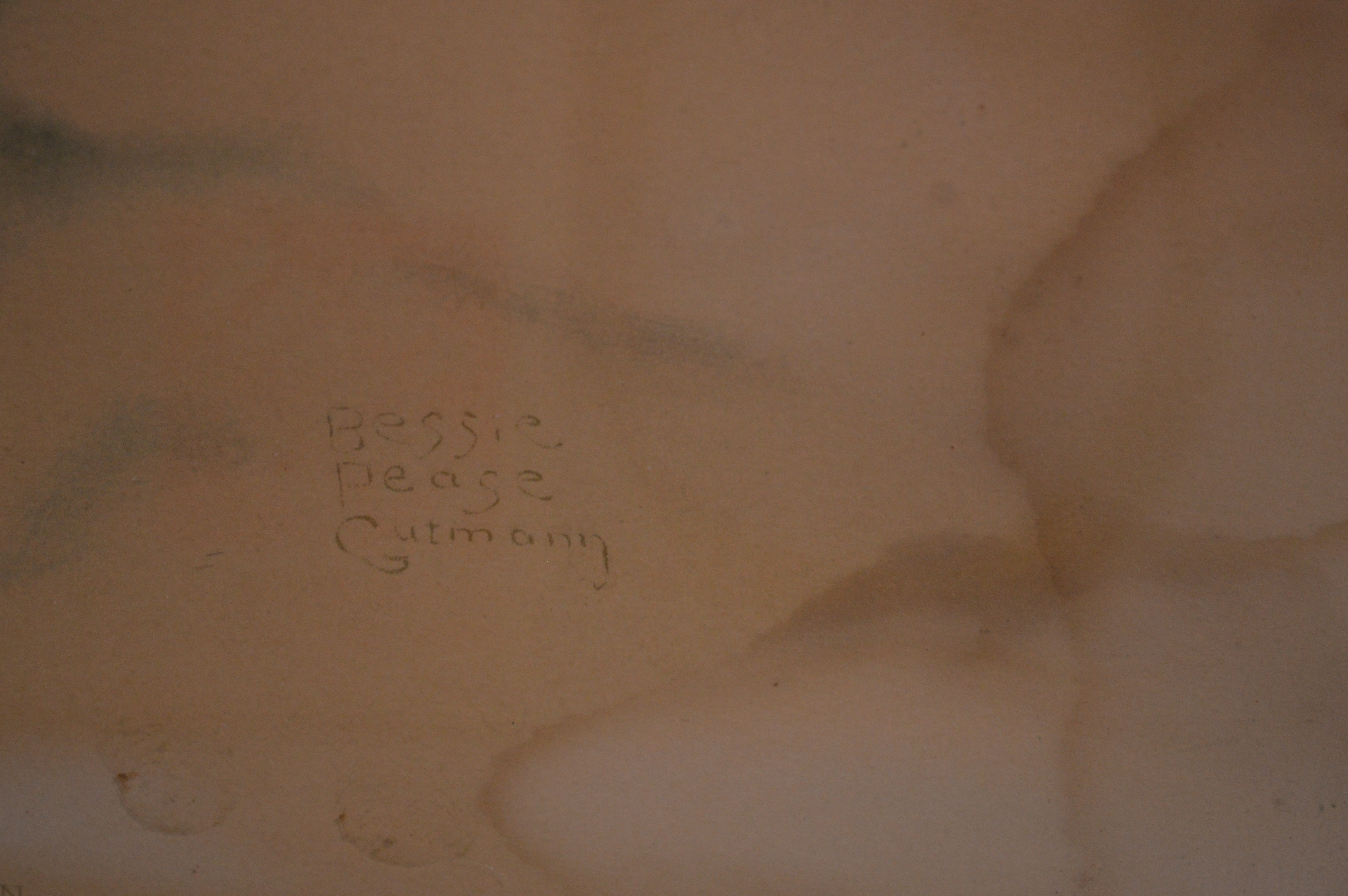 Antique Original Bessie Pease Gutmann Framed Baby Prints