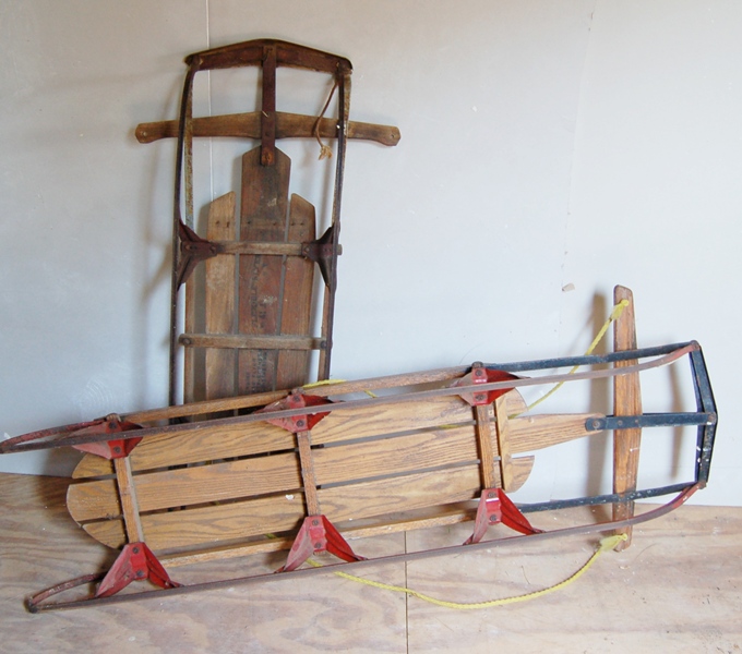 Two Vintage Sleds