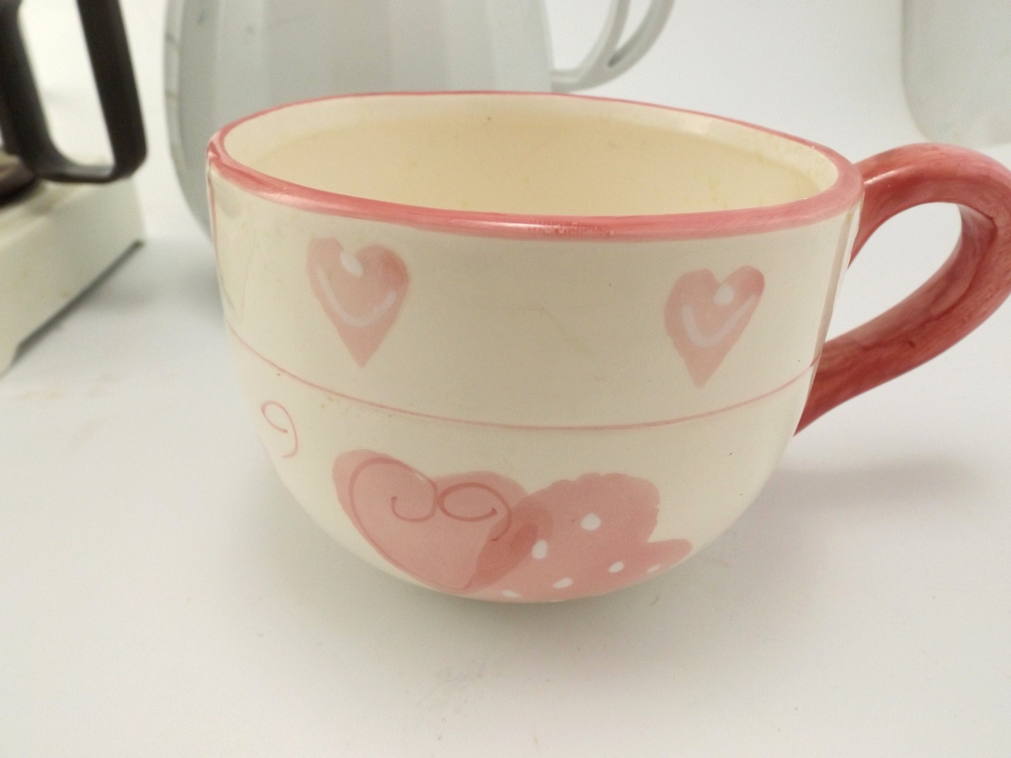 Coffee Maker, Carafe and Ceramic Cup