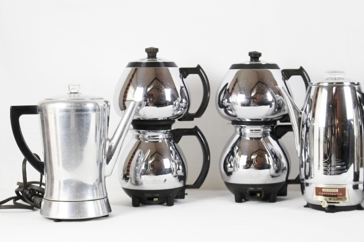 Vintage Mid Century Electric Coffee Percolators, Sunbeam and More