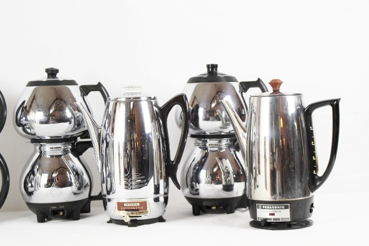 Vintage Mid Century Electric Coffee Percolators, Sunbeam and More