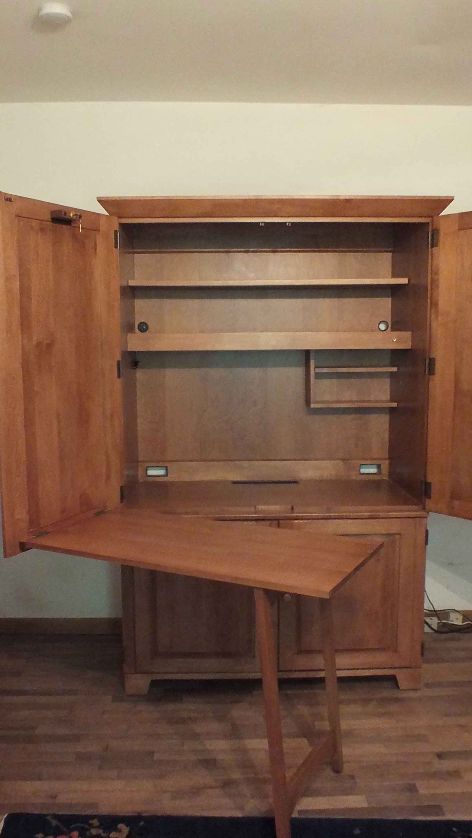 Ethan Allen "Hide a Desk" Armoire