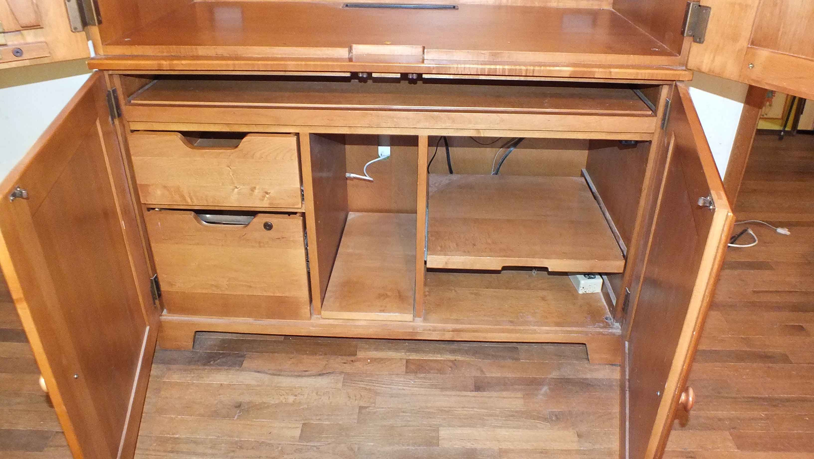 Ethan Allen "Hide a Desk" Armoire