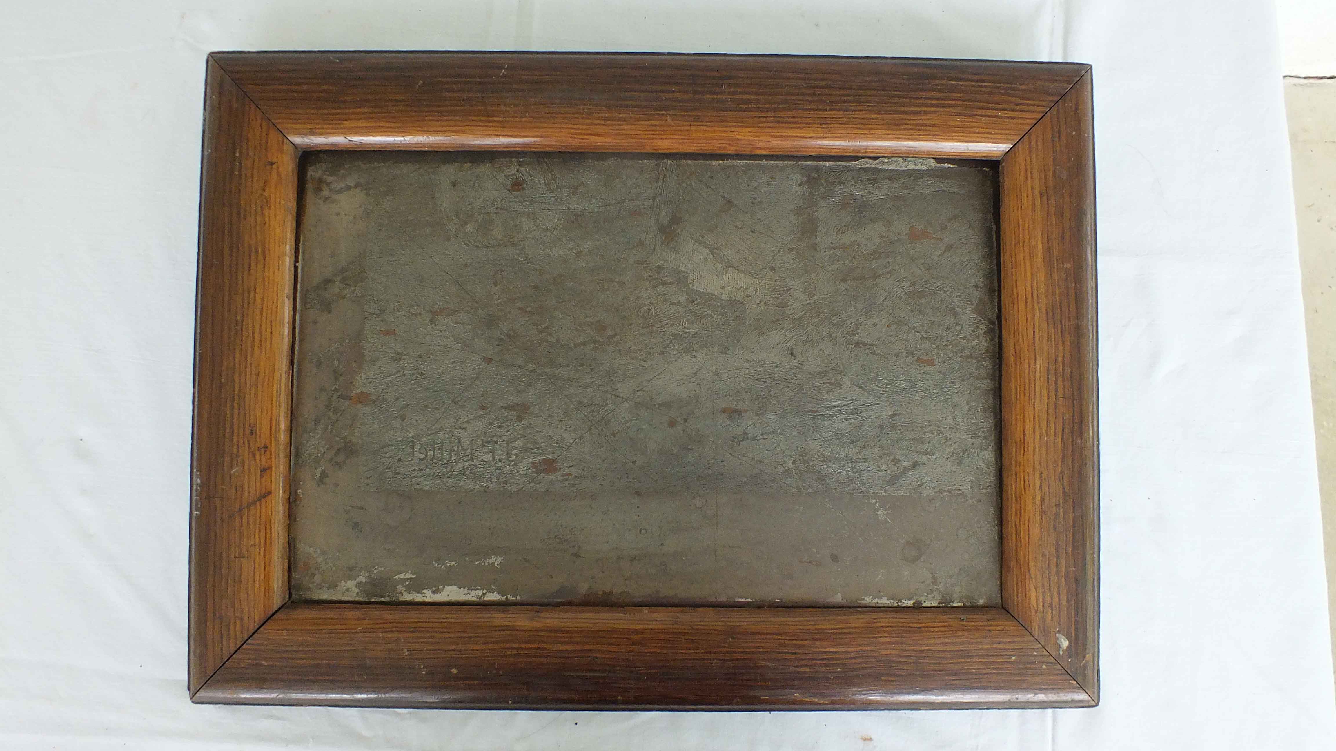 Older Etched Plate after Jean Francois Millet's, "The Angelus"