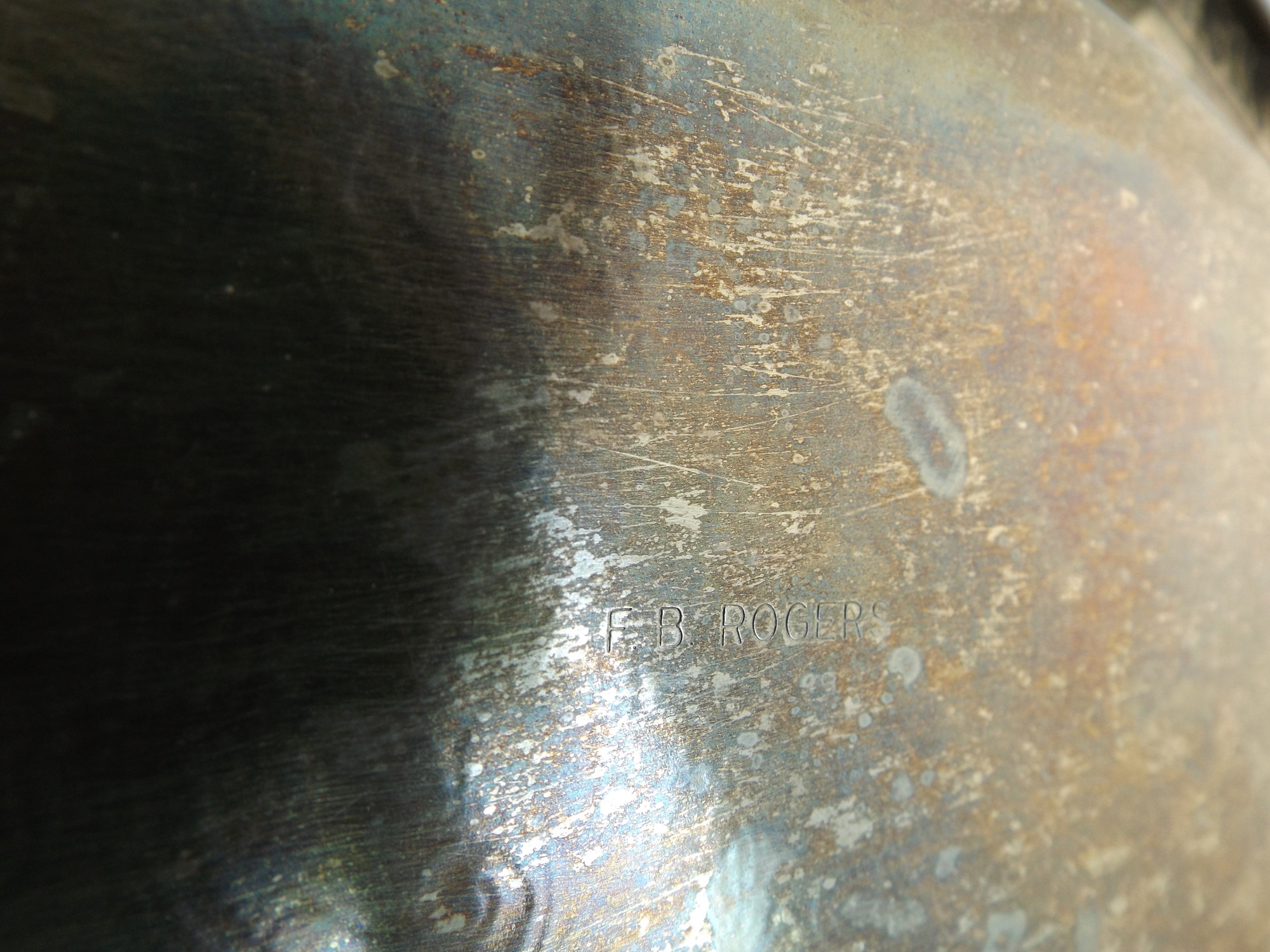 Group of Serving Platters with Pair of Silver Plate Trays