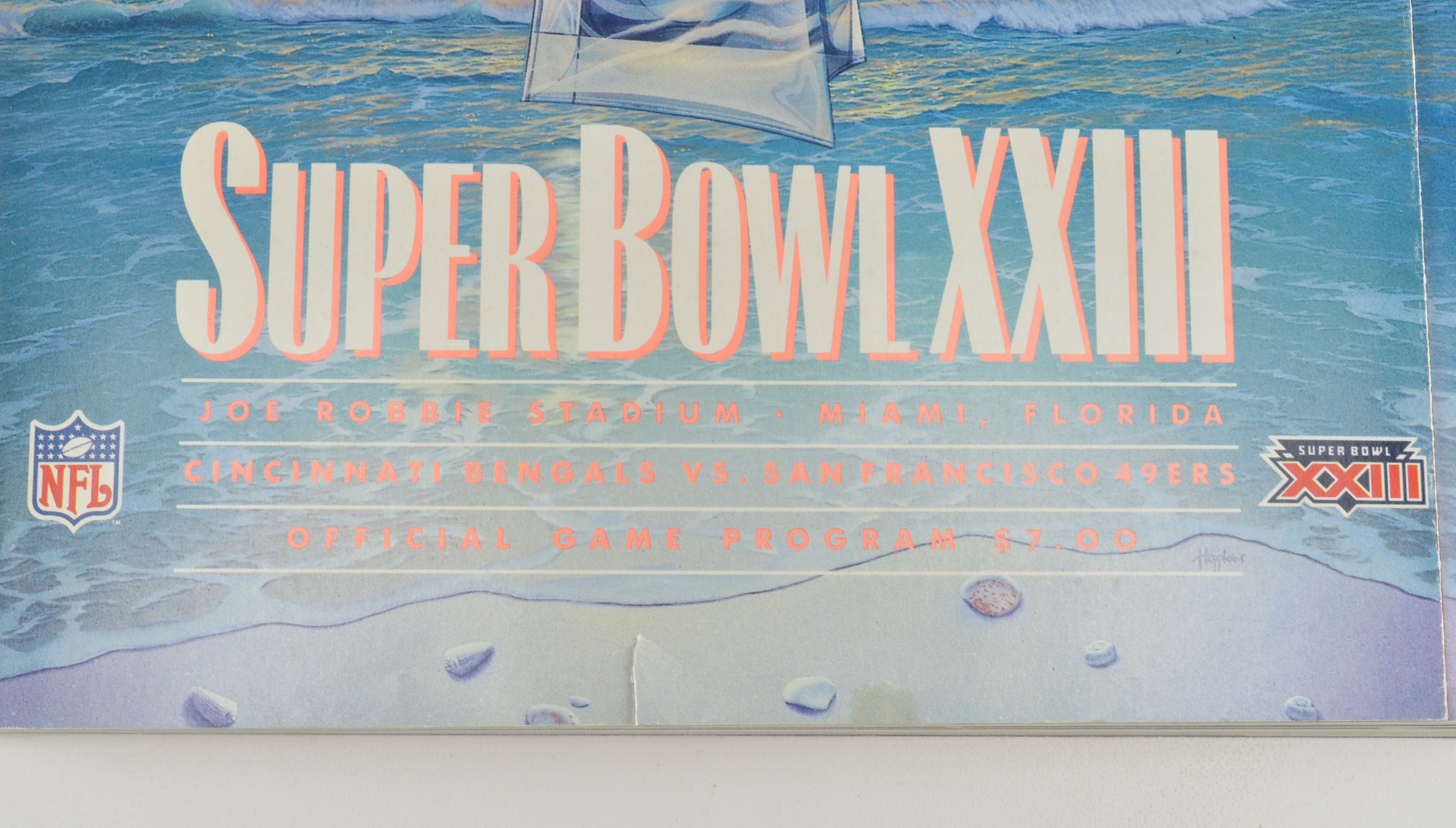 Super Bowl XXIII Program Plus Vintage Bengals Playing Cards