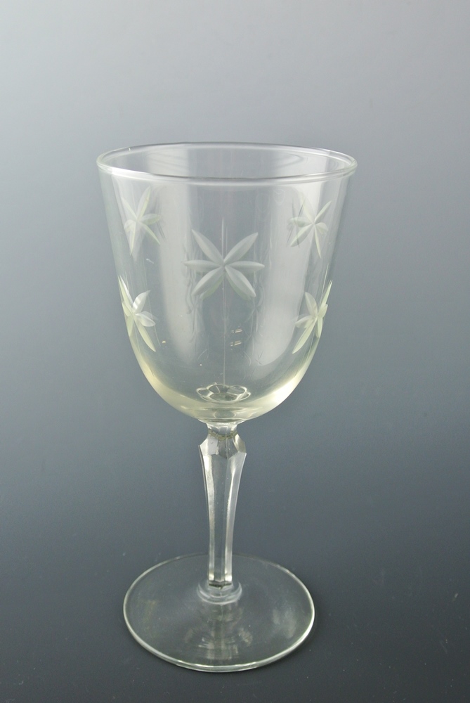 Vintage Crystal Stemmed Cocktail Glasses