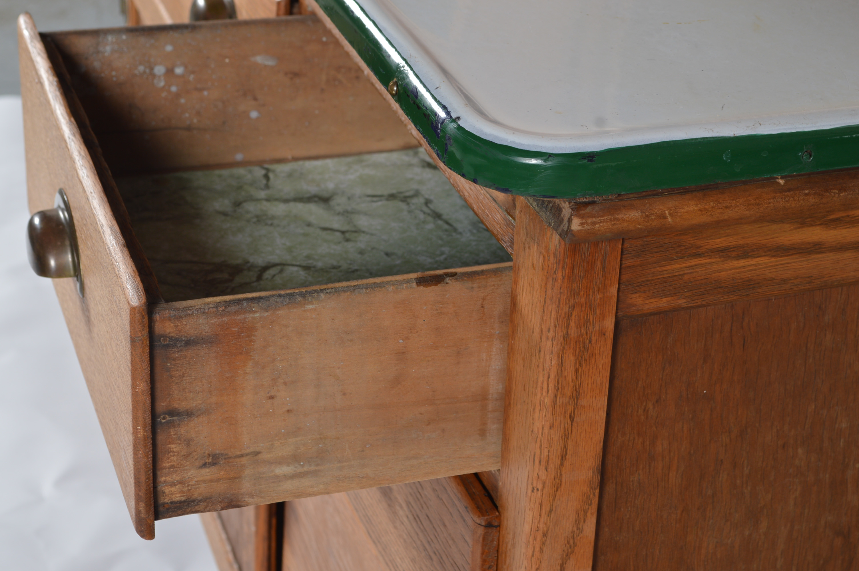 Hoosier Style Oak Wilson Kitchen Cabinet