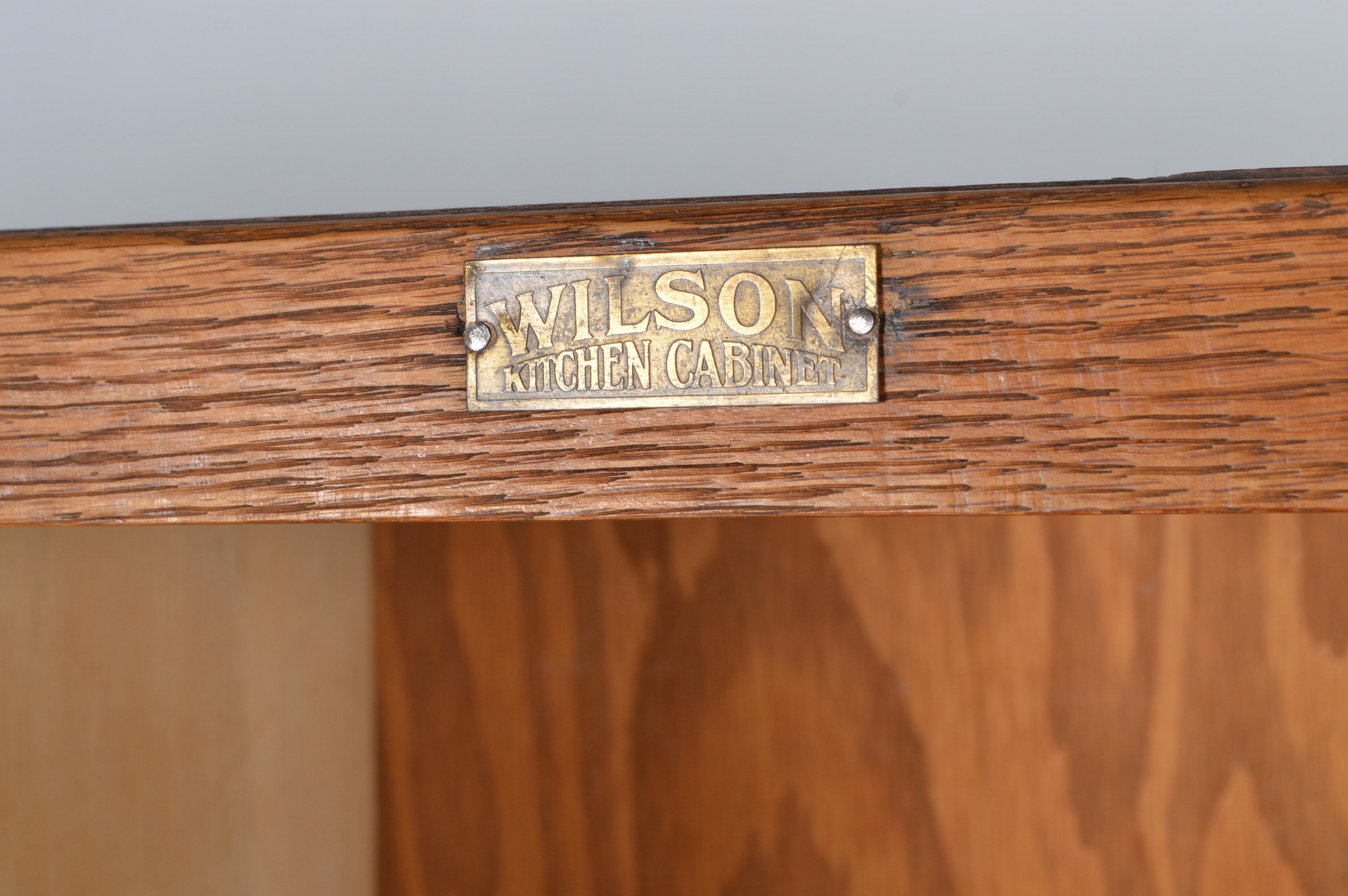 Hoosier Style Oak Wilson Kitchen Cabinet