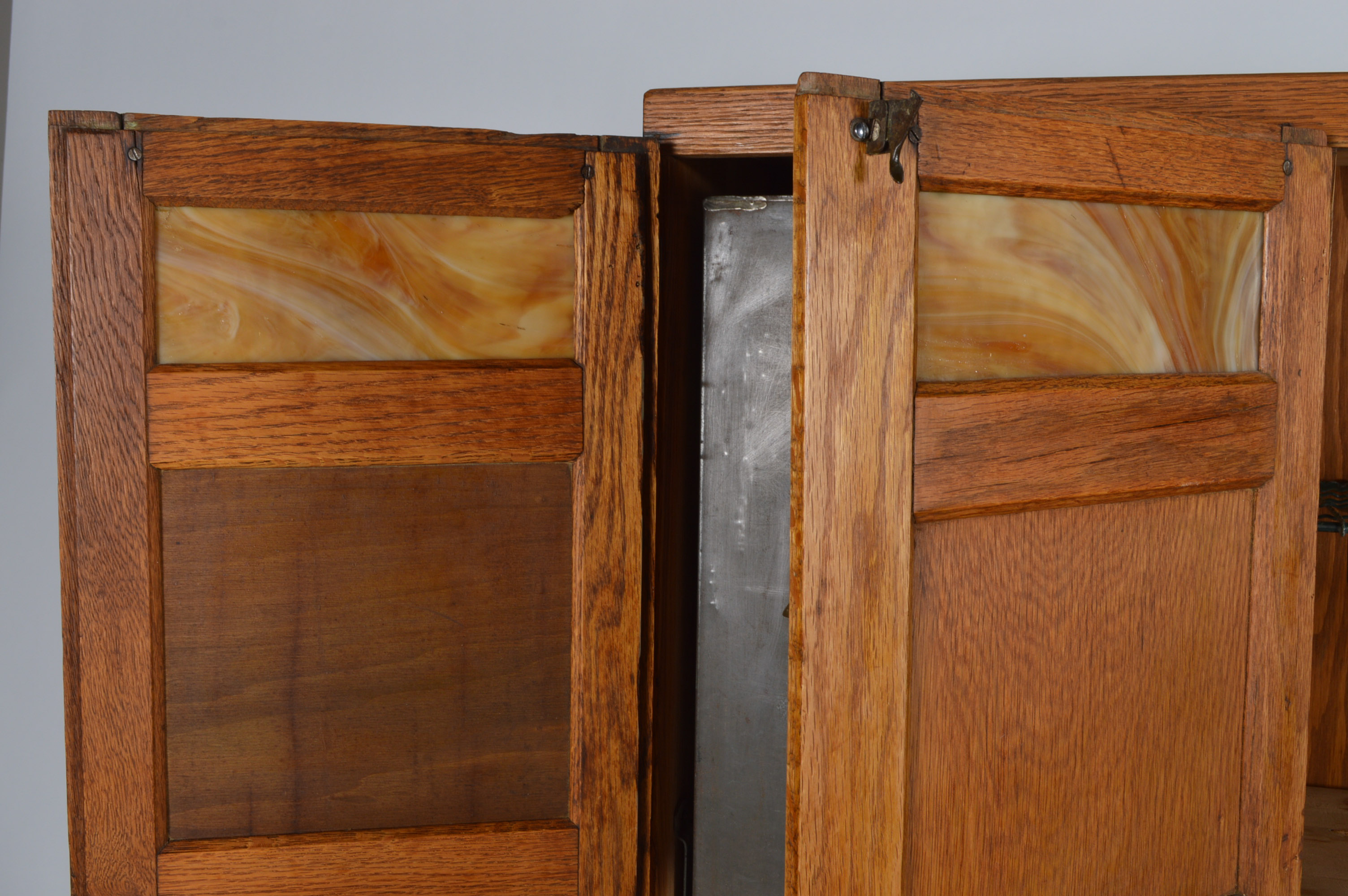 Hoosier Style Oak Wilson Kitchen Cabinet