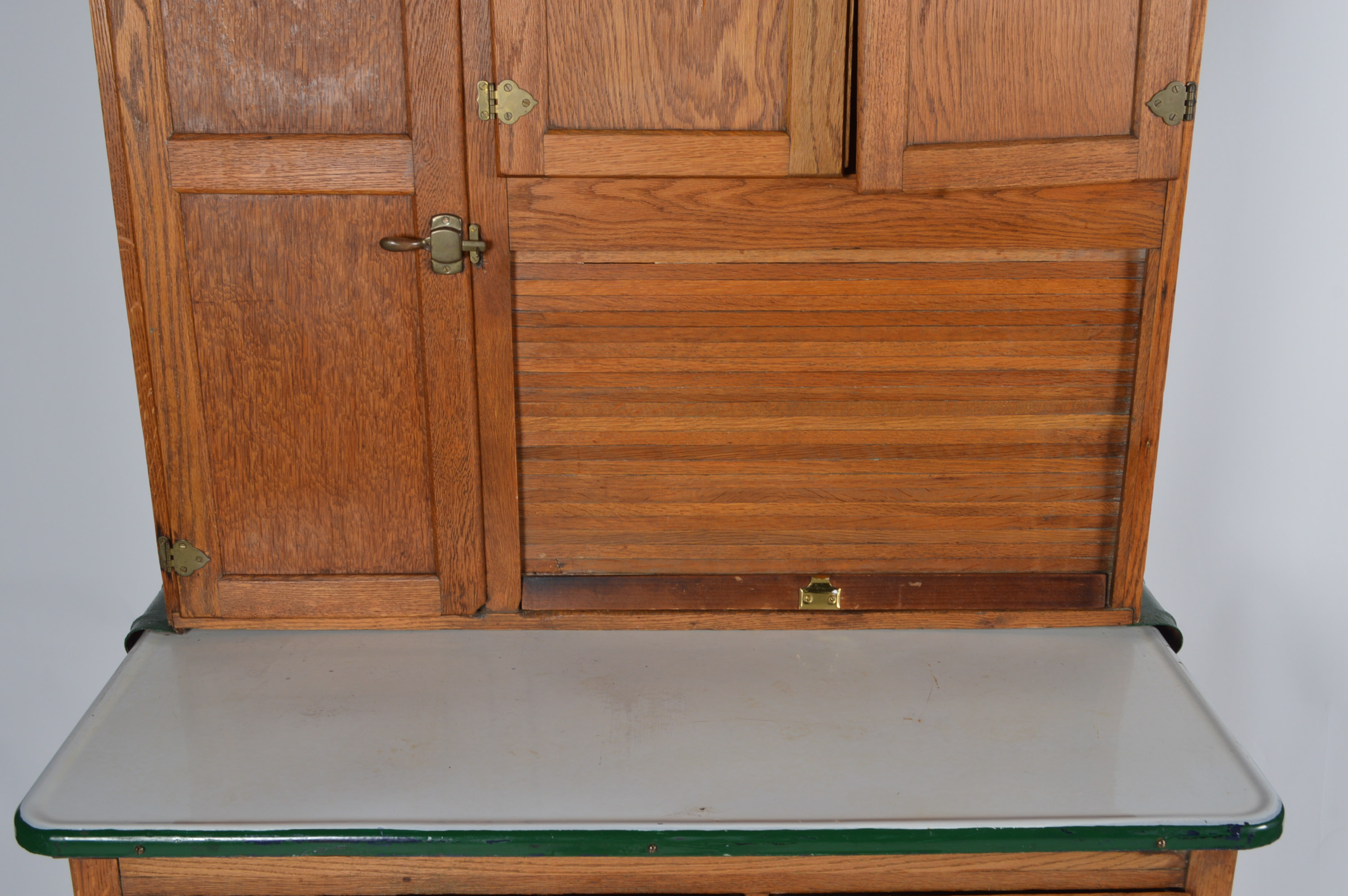 Hoosier Style Oak Wilson Kitchen Cabinet