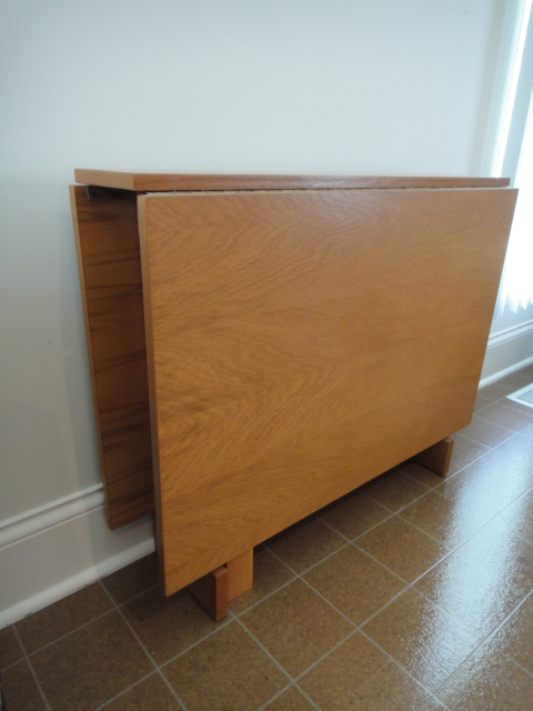 Mid-Century Danish Drop Leaf Teak Table with Gateleg