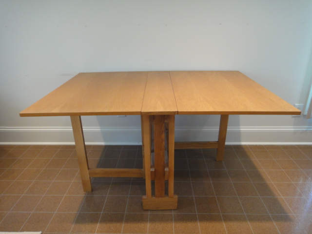 Mid-Century Danish Drop Leaf Teak Table with Gateleg