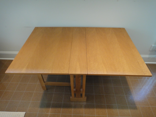 Mid-Century Danish Drop Leaf Teak Table with Gateleg