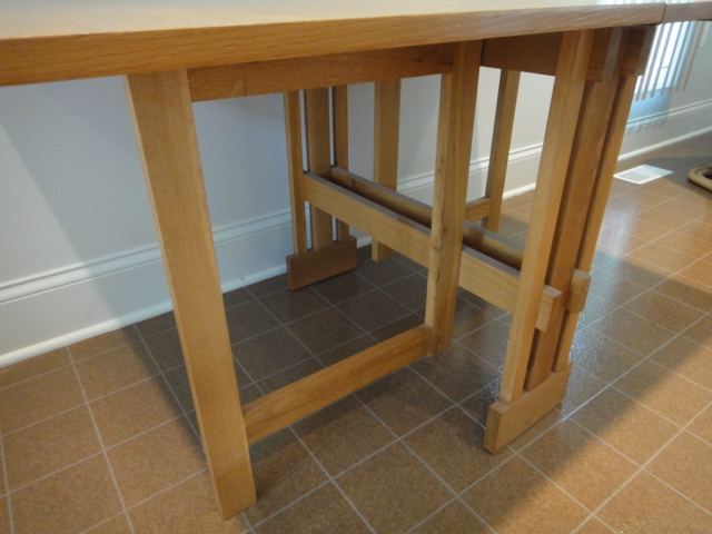 Mid-Century Danish Drop Leaf Teak Table with Gateleg