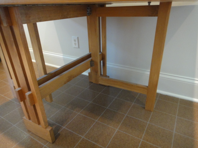 Mid-Century Danish Drop Leaf Teak Table with Gateleg
